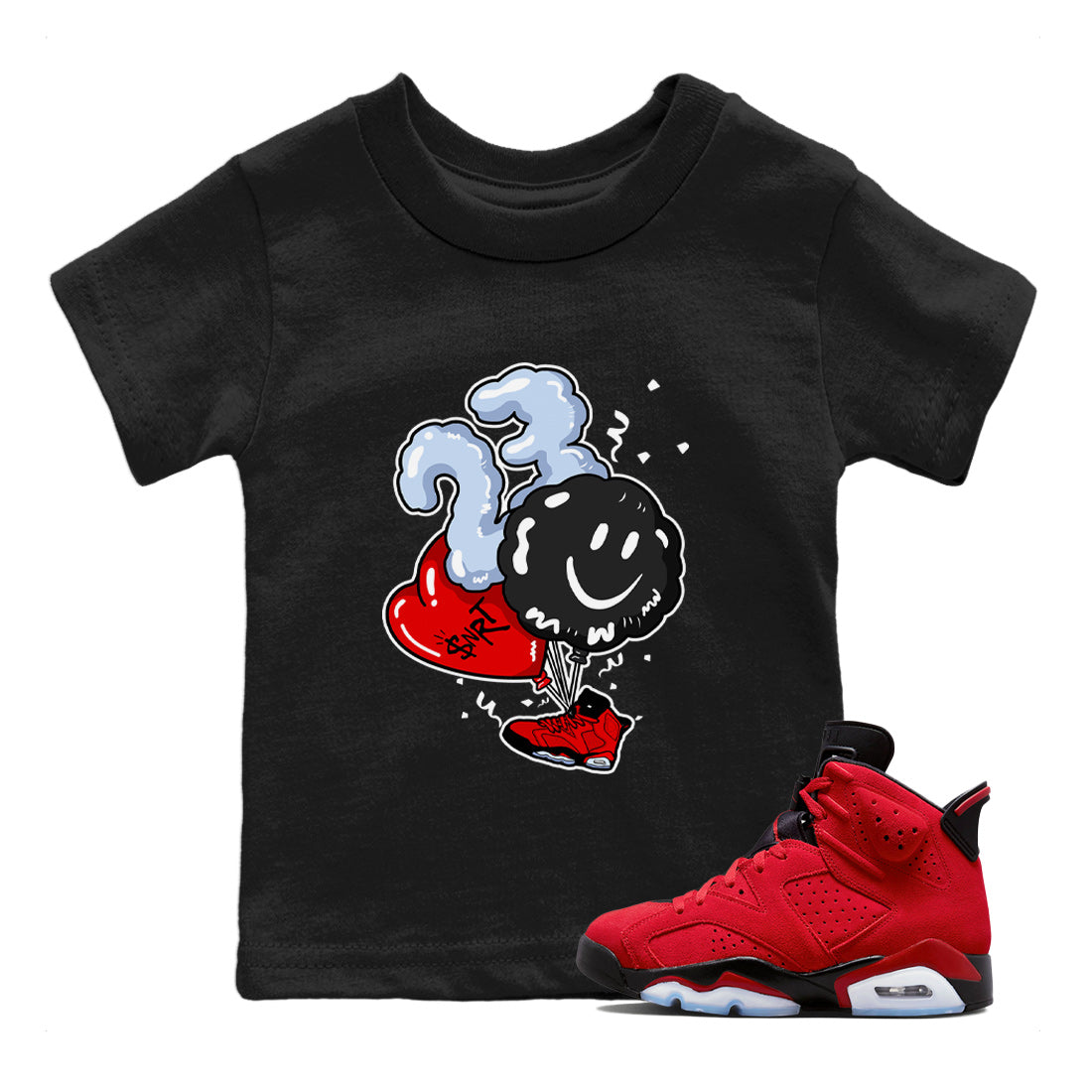 Balloon Kids Tops - Air Jordan 6 Toro Bravo