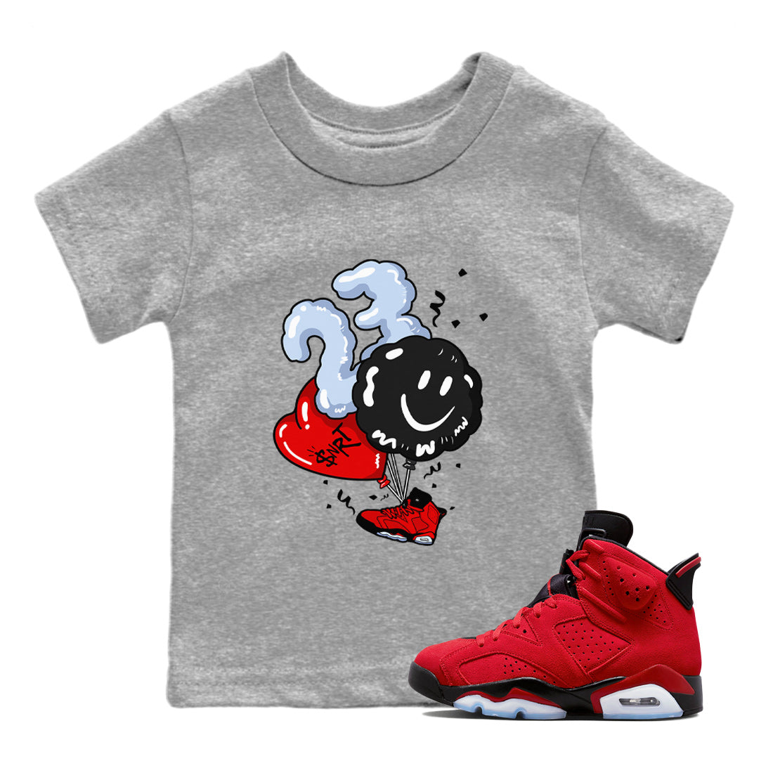 Balloon Kids Tops - Air Jordan 6 Toro Bravo