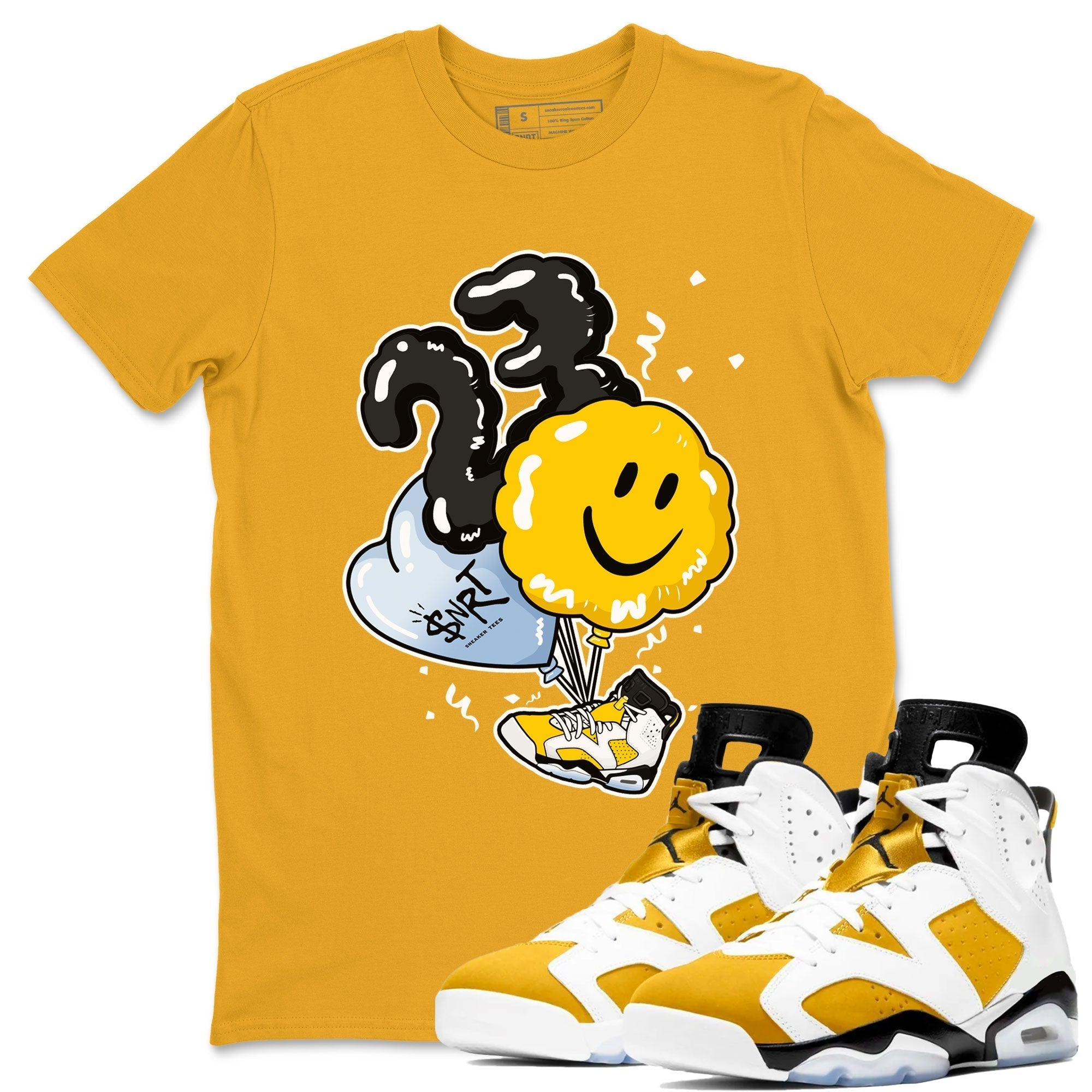 Balloon snkmatch Tees - Air Jordan 6 Yellow Ochre
