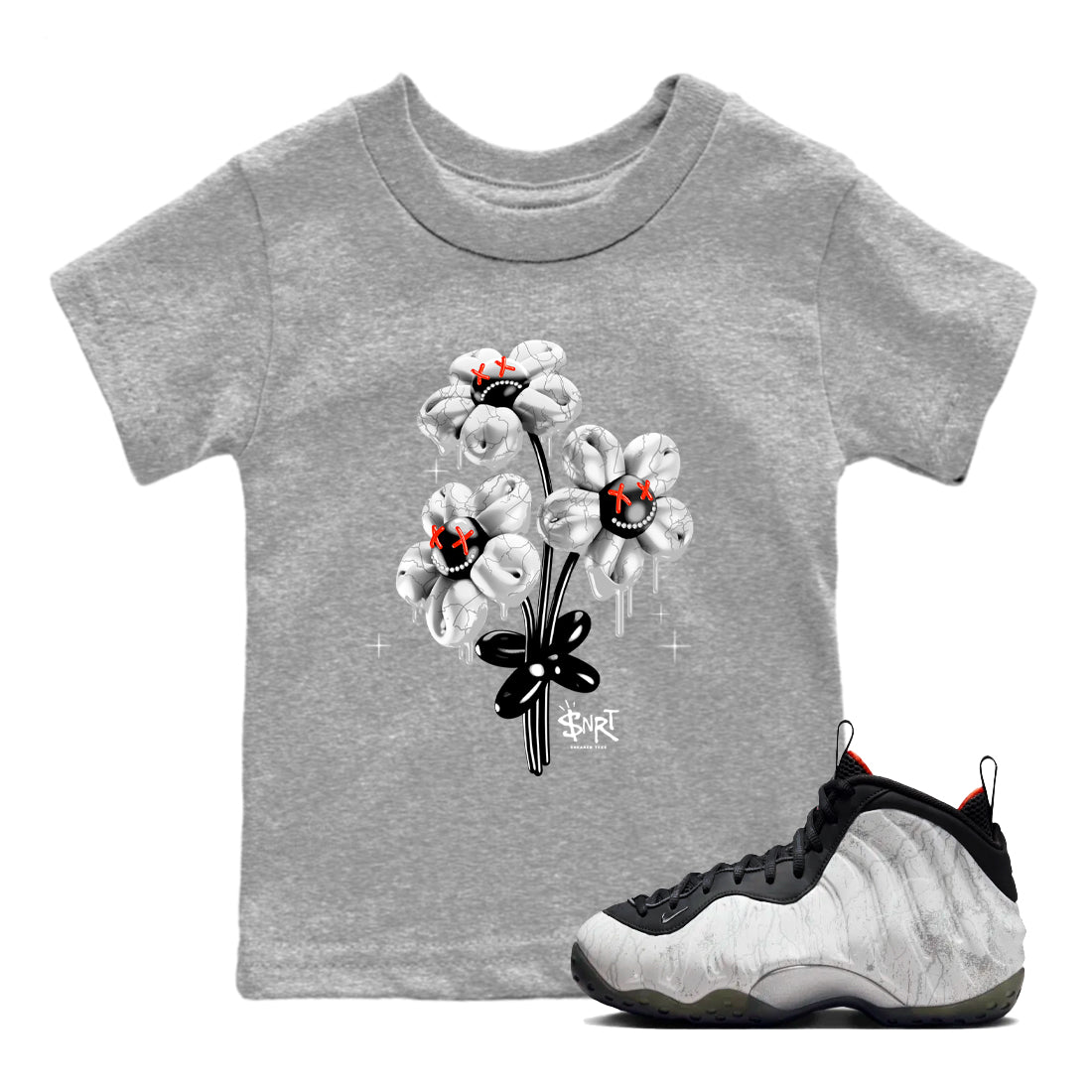 Balloon Bouquet snkmatch Tees Kids - Air Foamposite One Jin