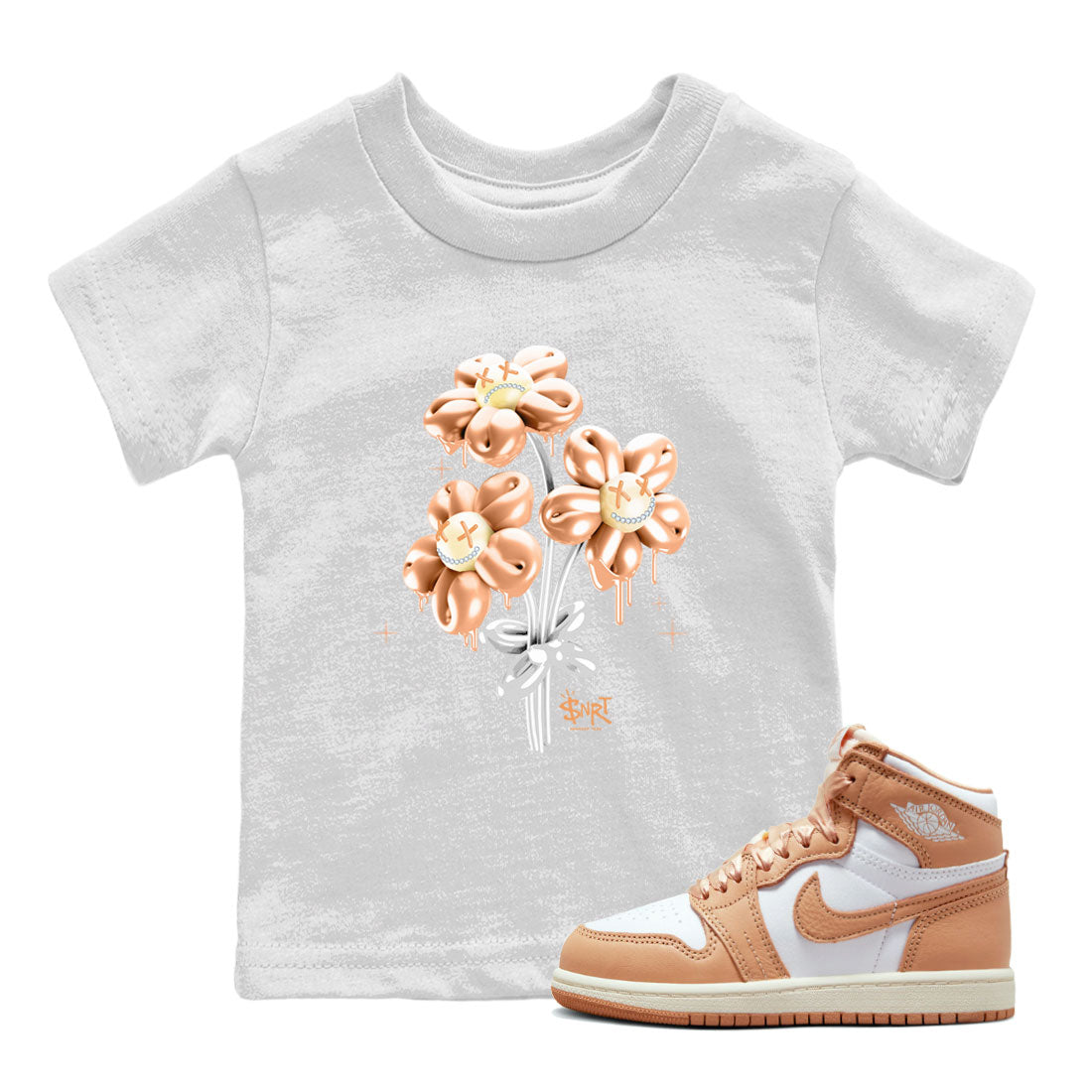 Balloon Bouquet snkmatch Tee Kids - Air Jordan 1 Praline