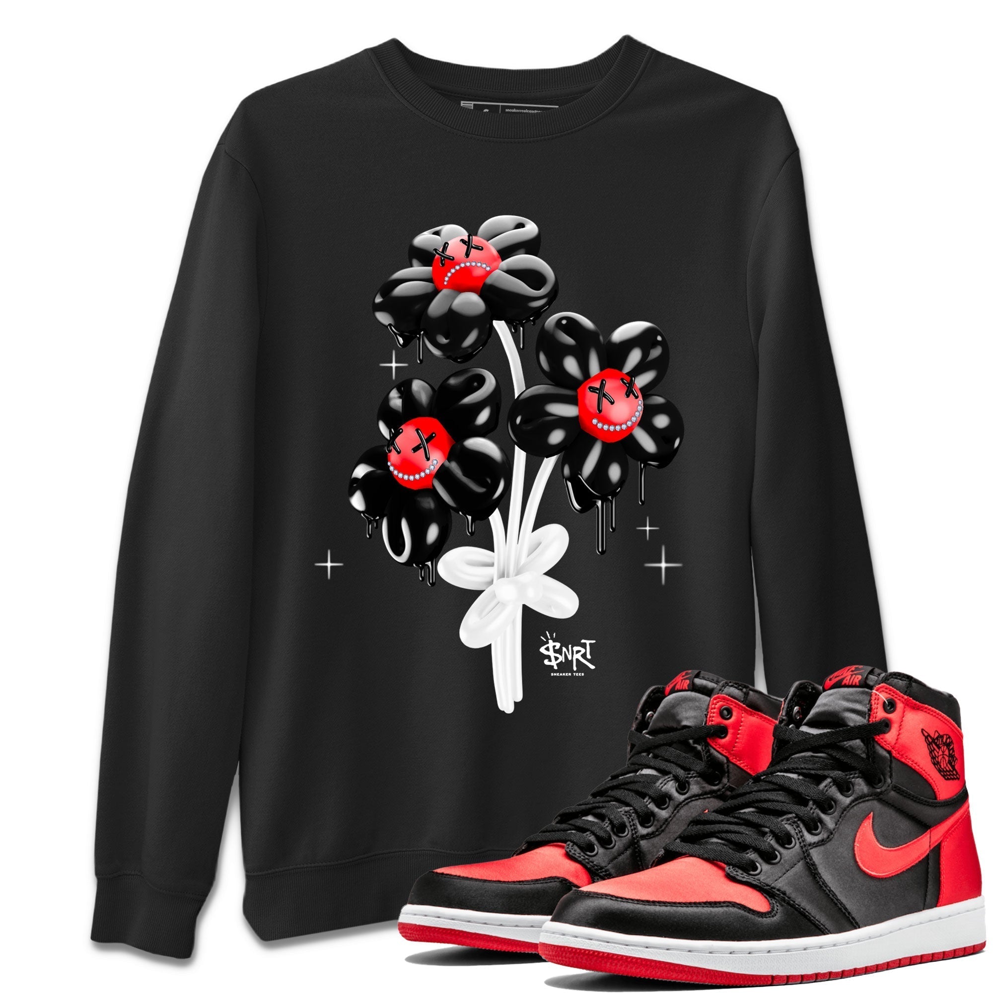 Balloon Bouquet Unisex Tops - Air Jordan 1 Satin Bred