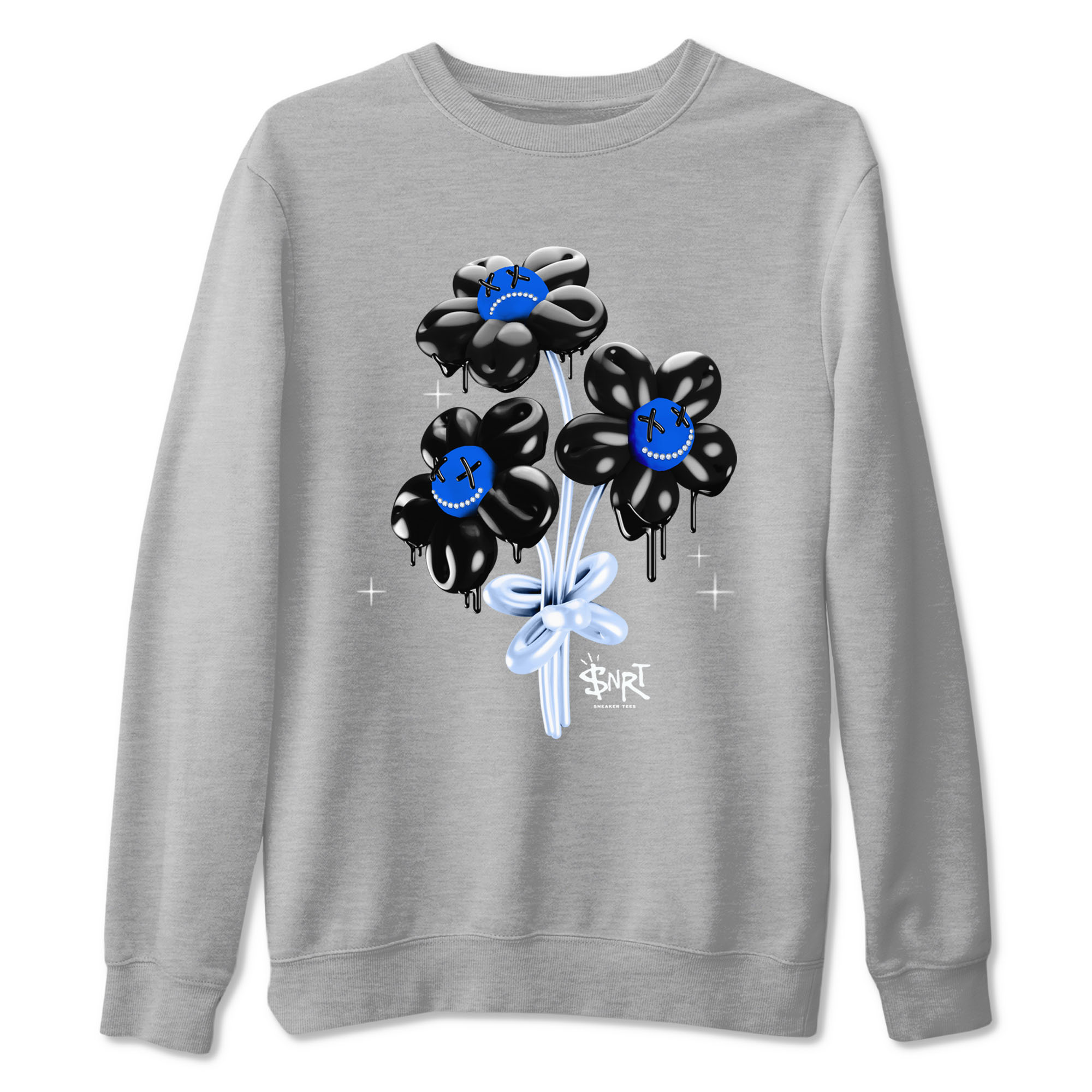 Balloon Bouquet snkmatch Tees - Air Jordan 11 Black and Varsity Royal