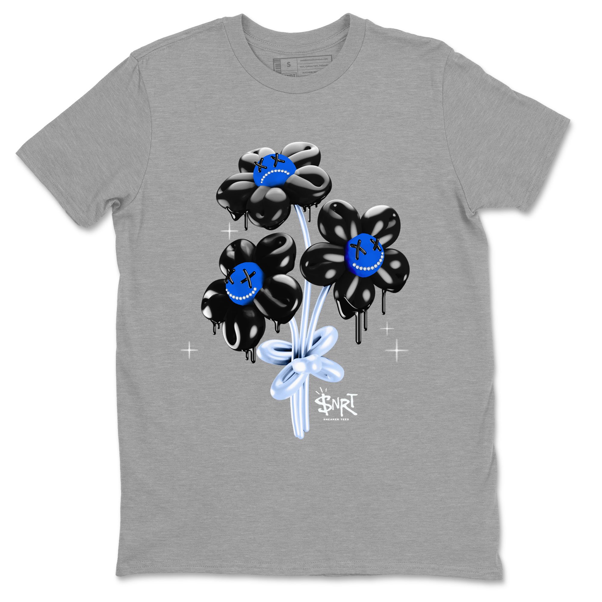 Balloon Bouquet snkmatch Tees - Air Jordan 11 Black and Varsity Royal