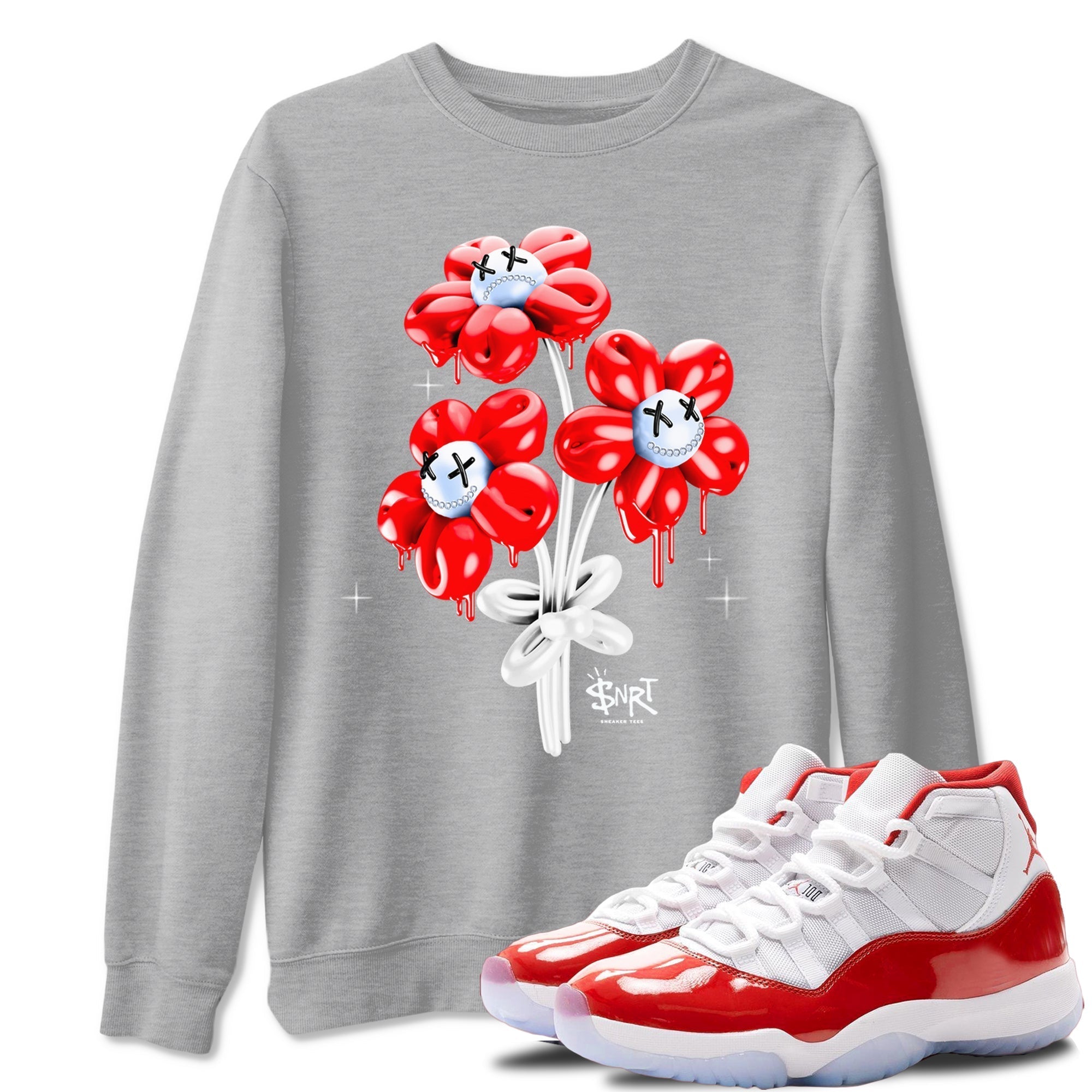 Balloon Bouquet snkmatch Tees - Air Jordan 11 Cherry