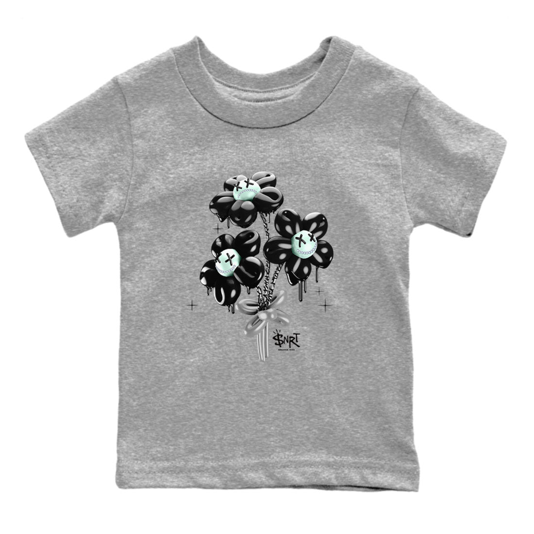Balloon Bouquet snkmatch Tees Kids - Air Jordan 3 Green Glow