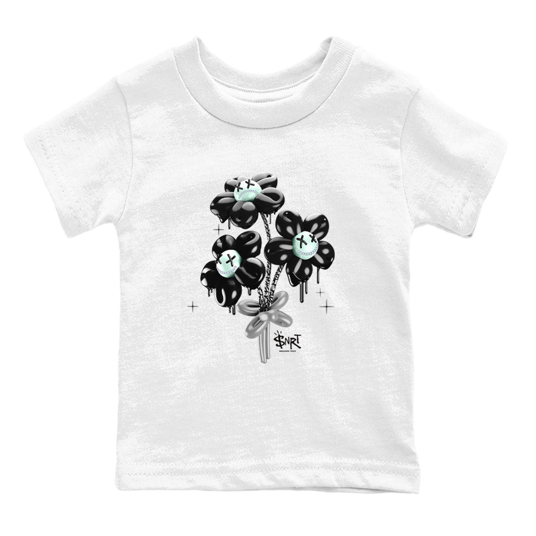 Balloon Bouquet snkmatch Tees Kids - Air Jordan 3 Green Glow
