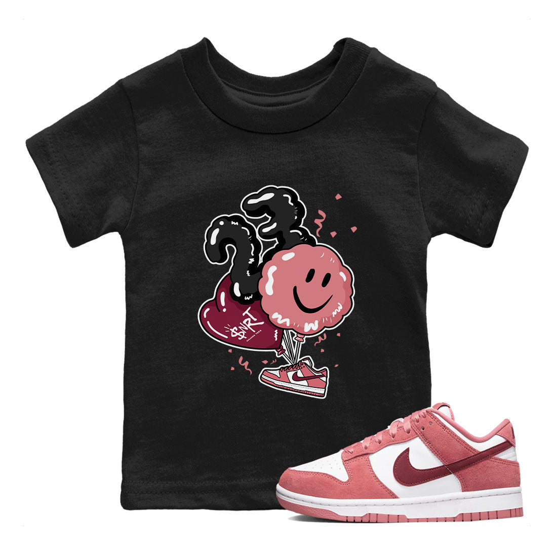 Balloon snkmatch Tees Kids - Dunk Valentines Day 2024