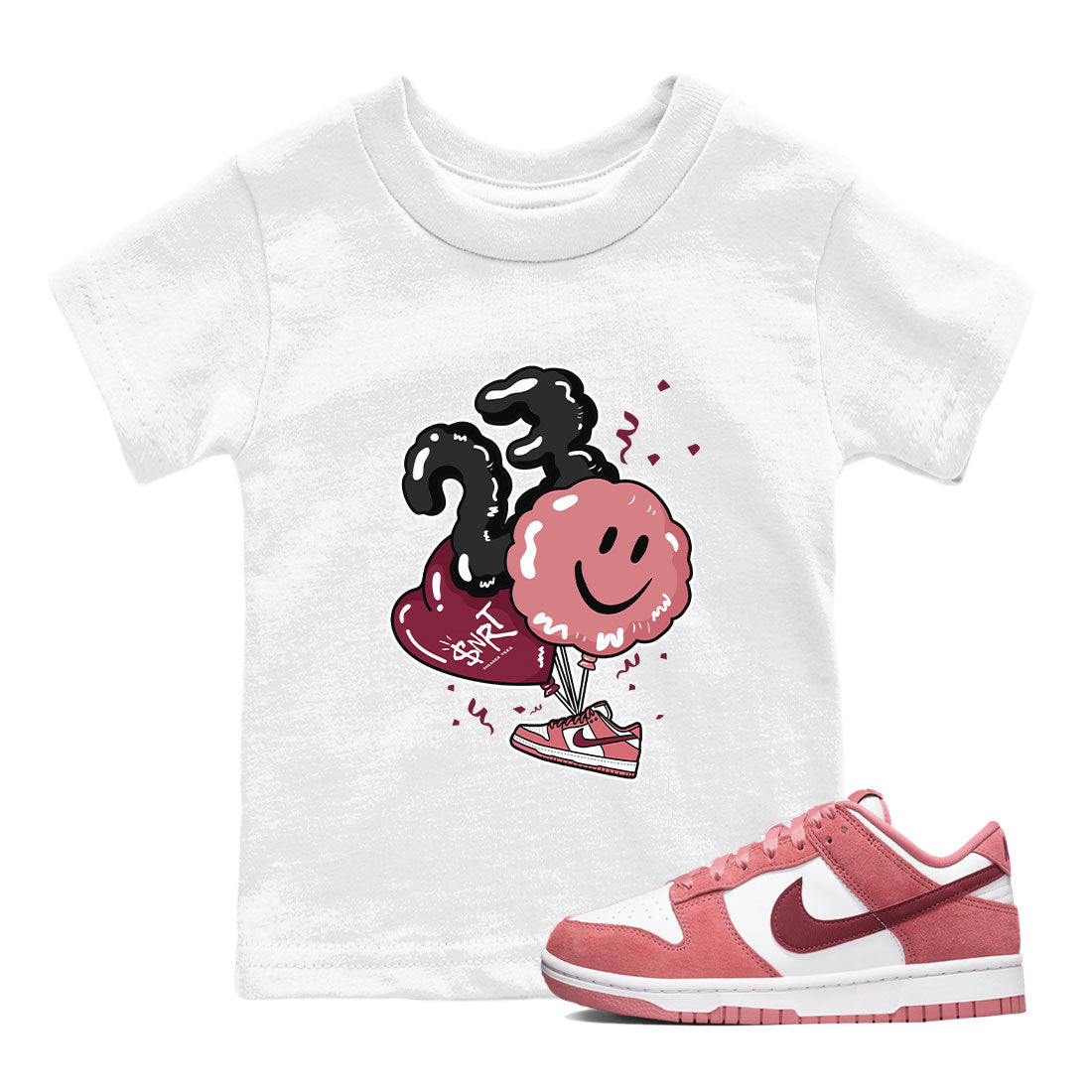 Balloon snkmatch Tees Kids - Dunk Valentines Day 2024