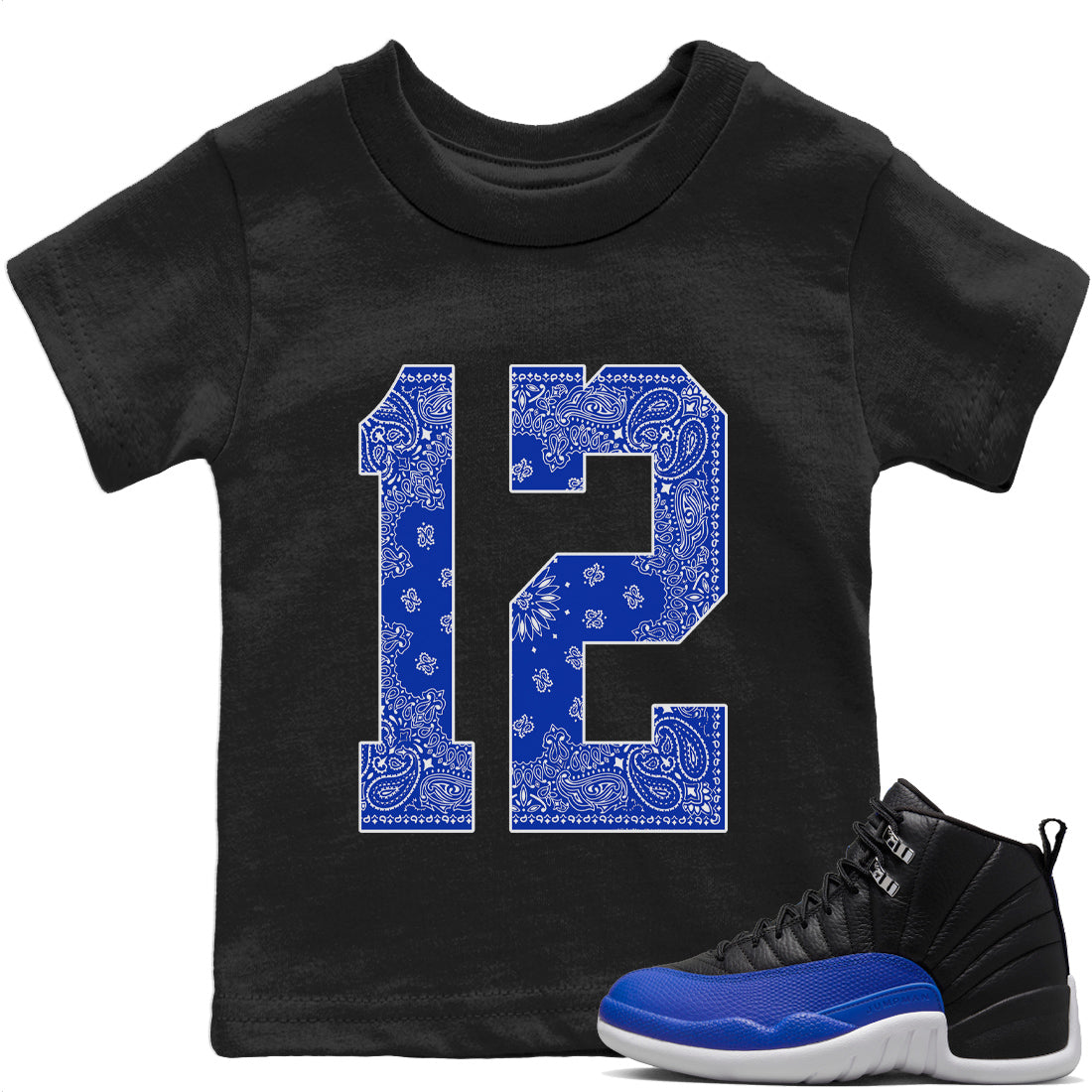 Bandana 12 Kids Tops - Air Jordan 12 Hyper Royal