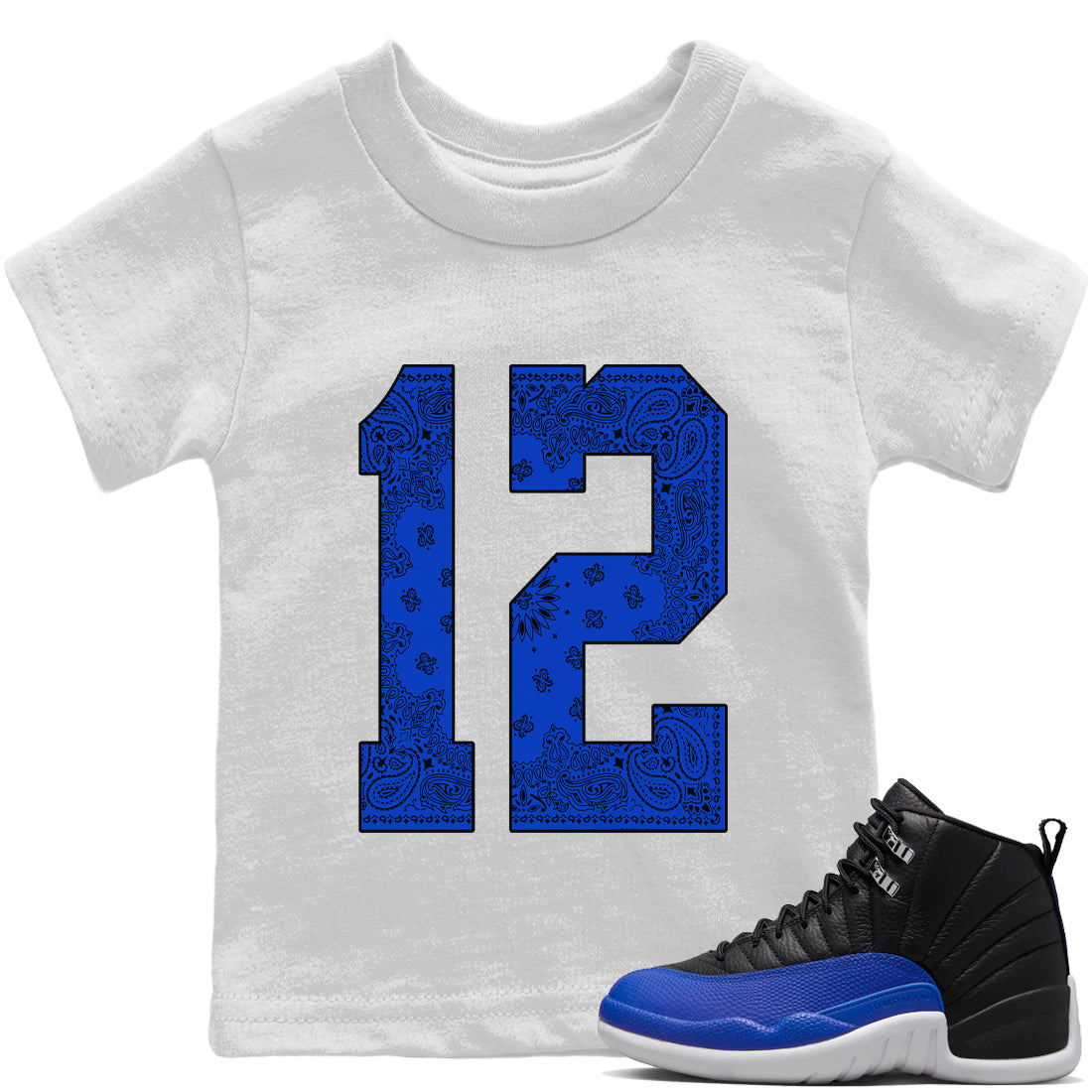 Bandana 12 Kids Tops - Air Jordan 12 Hyper Royal