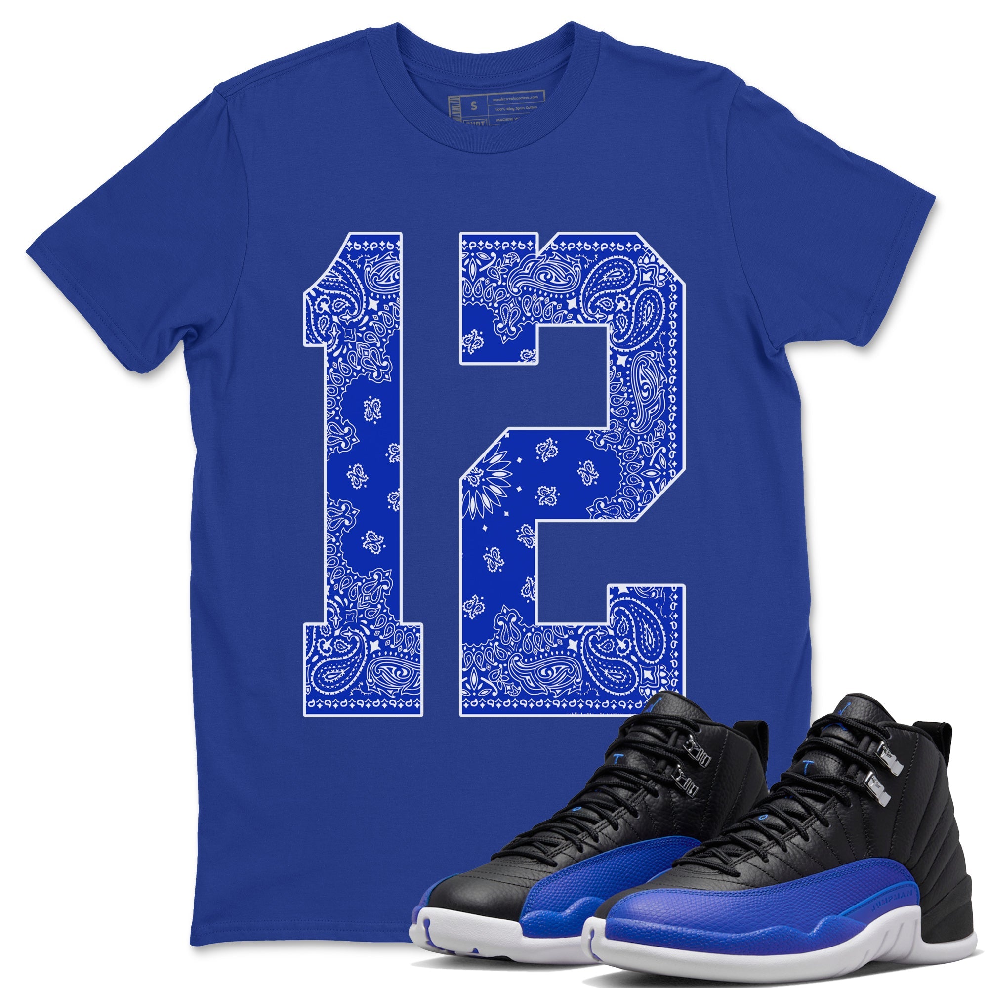 Bandana 12 Unisex Tops - Air Jordan 12 Hyper Royal
