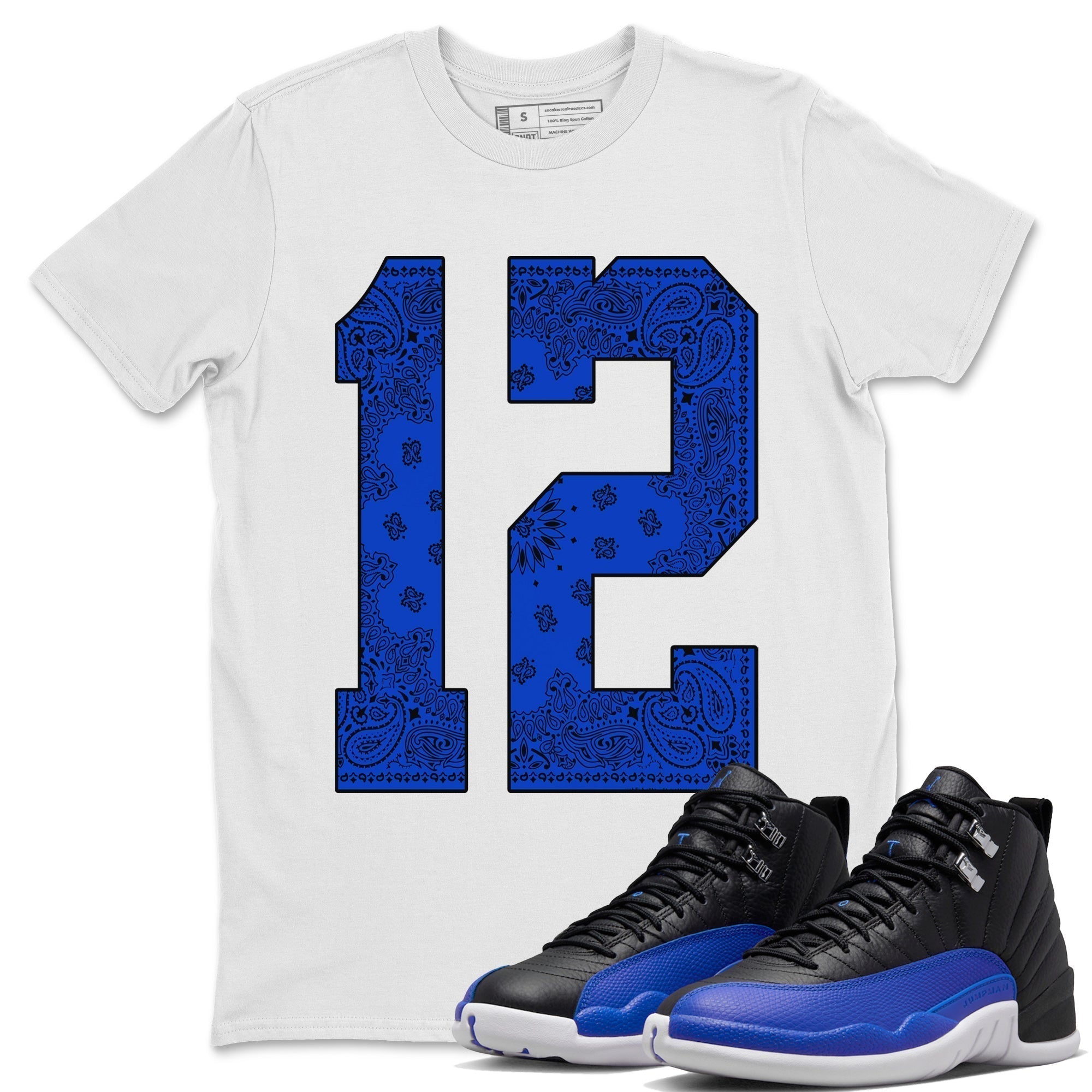 Bandana 12 Unisex Tops - Air Jordan 12 Hyper Royal