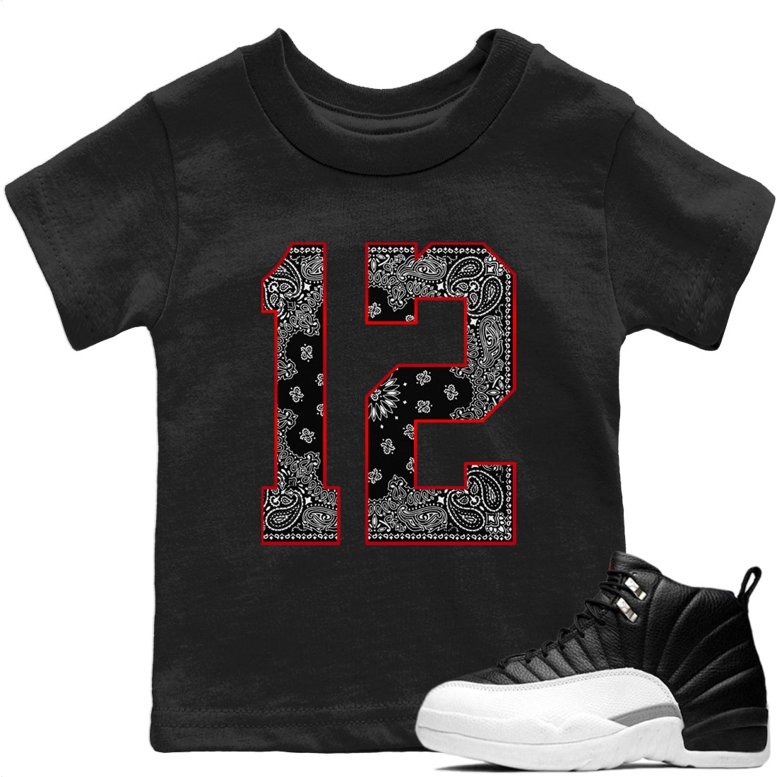 Bandana 12 Kids Tops - Air Jordan 12 Playoffs