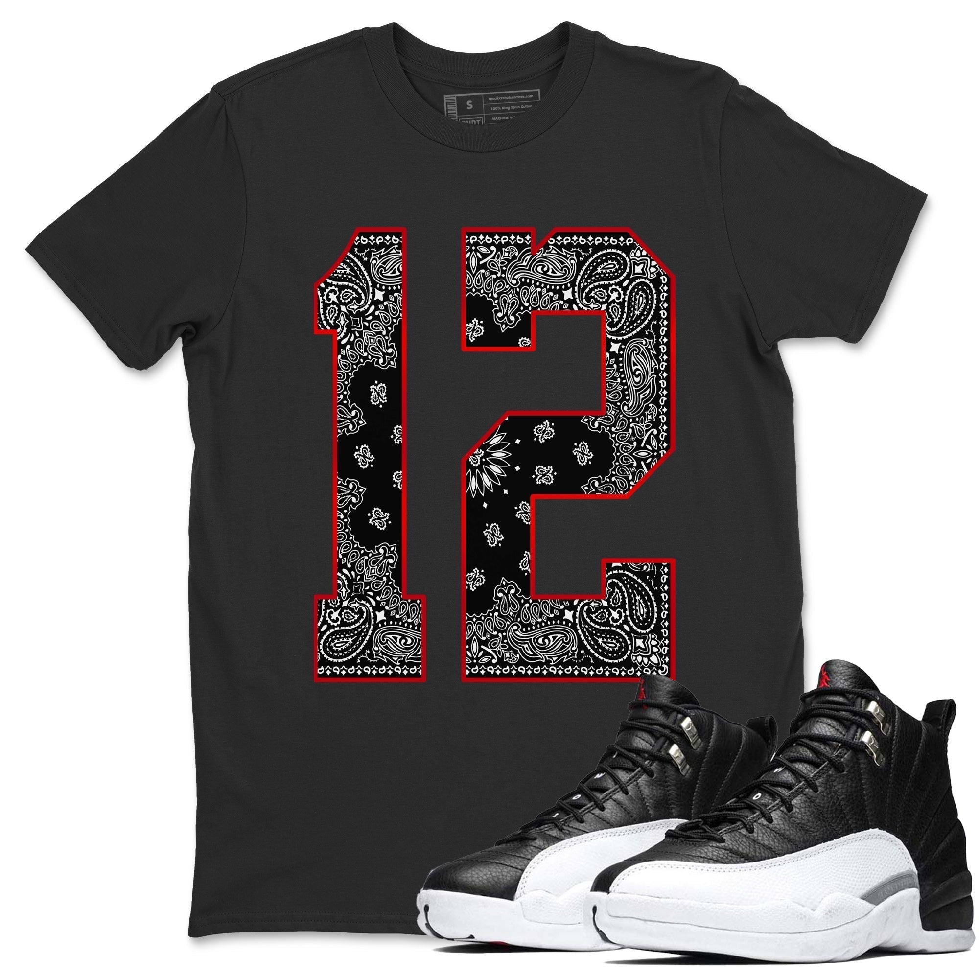 Bandana 12 Unisex Tops - Air Jordan 12 Playoffs