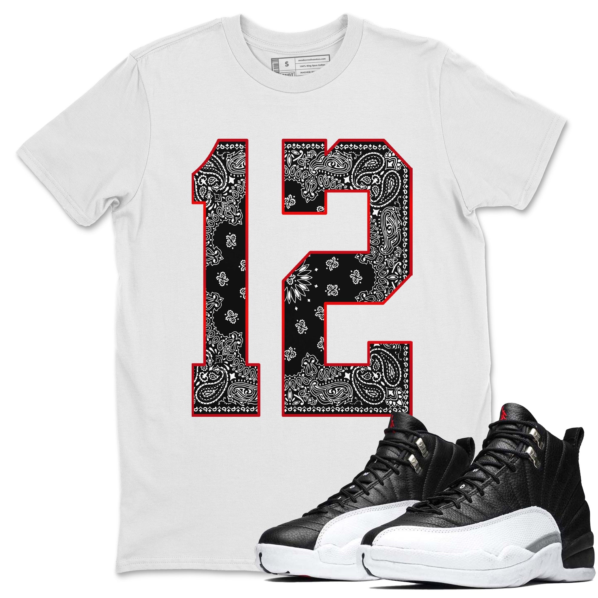 Bandana 12 Unisex Tops - Air Jordan 12 Playoffs