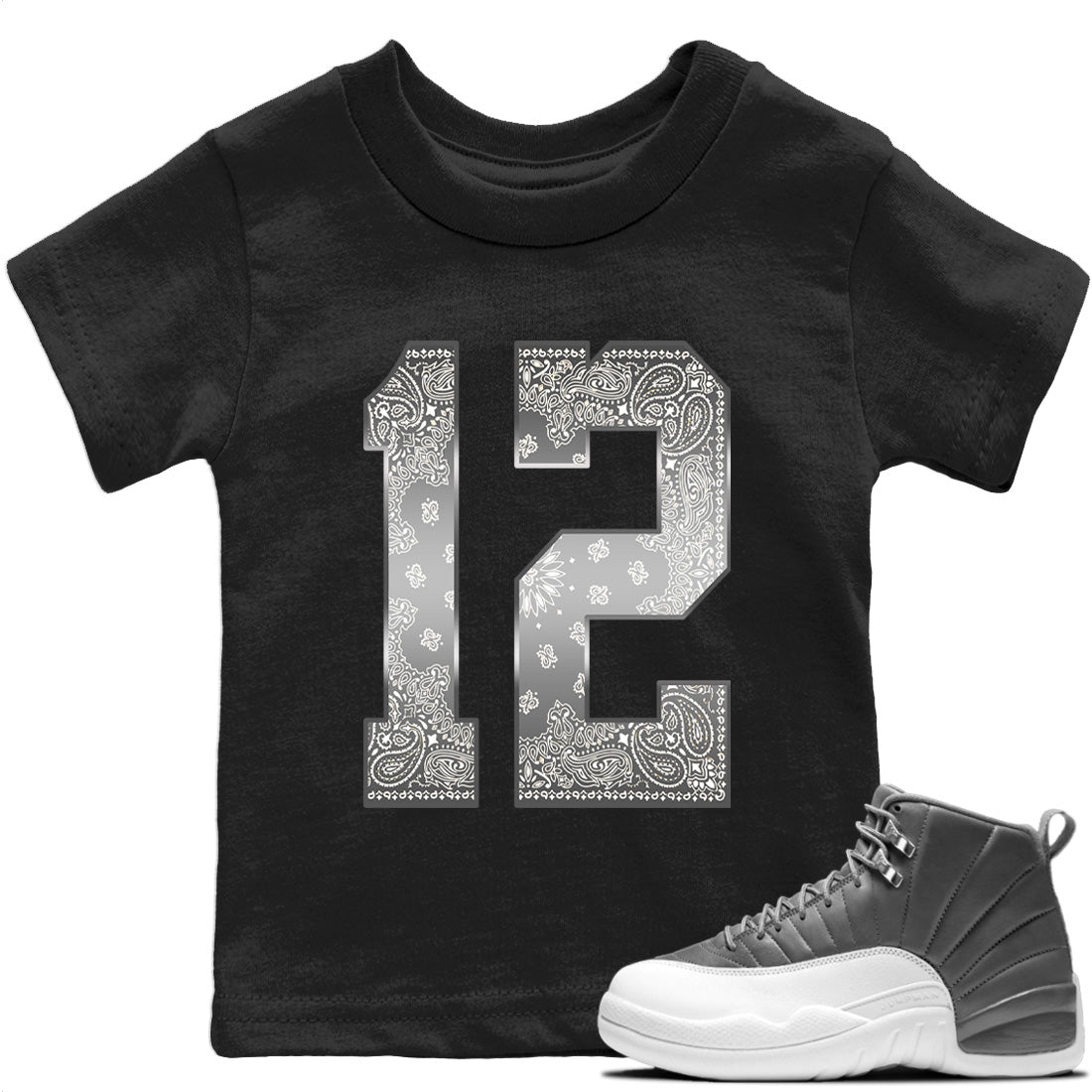 Bandana 12 Kids Tops - Air Jordan 12 Stealth