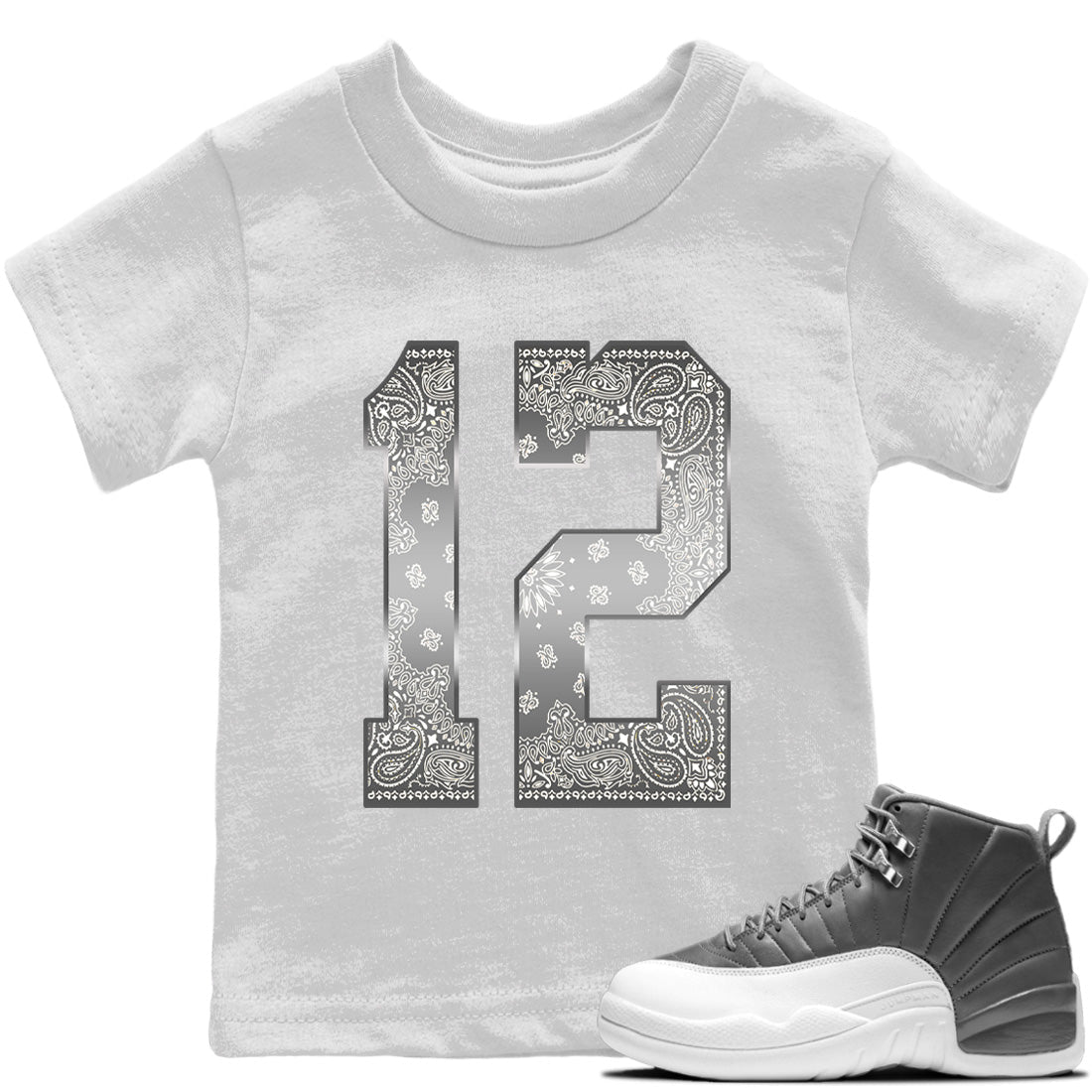 Bandana 12 Kids Tops - Air Jordan 12 Stealth