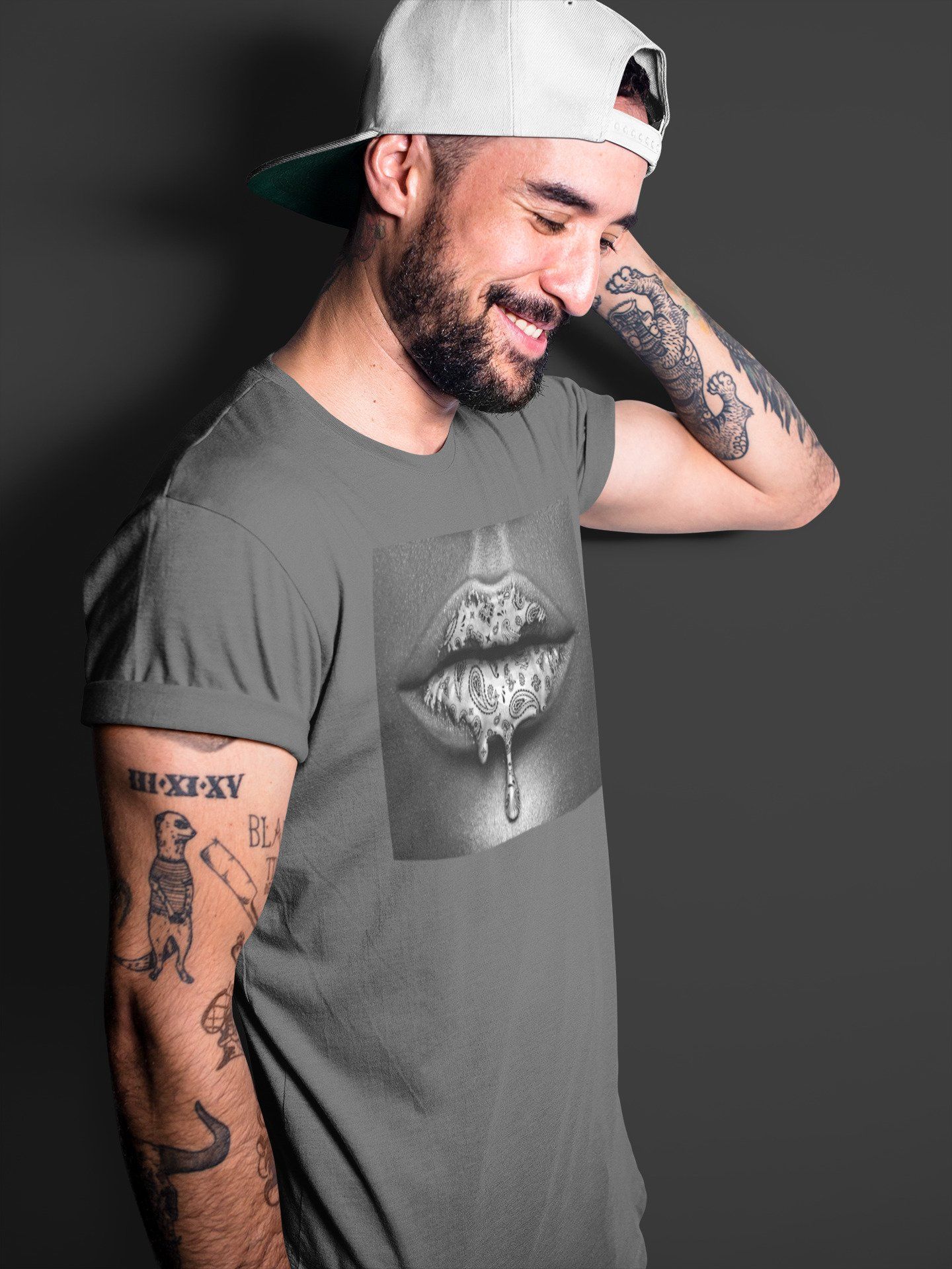 Bandana Lips Unisex Tops - Air Jordan 1 Shadow 2.0