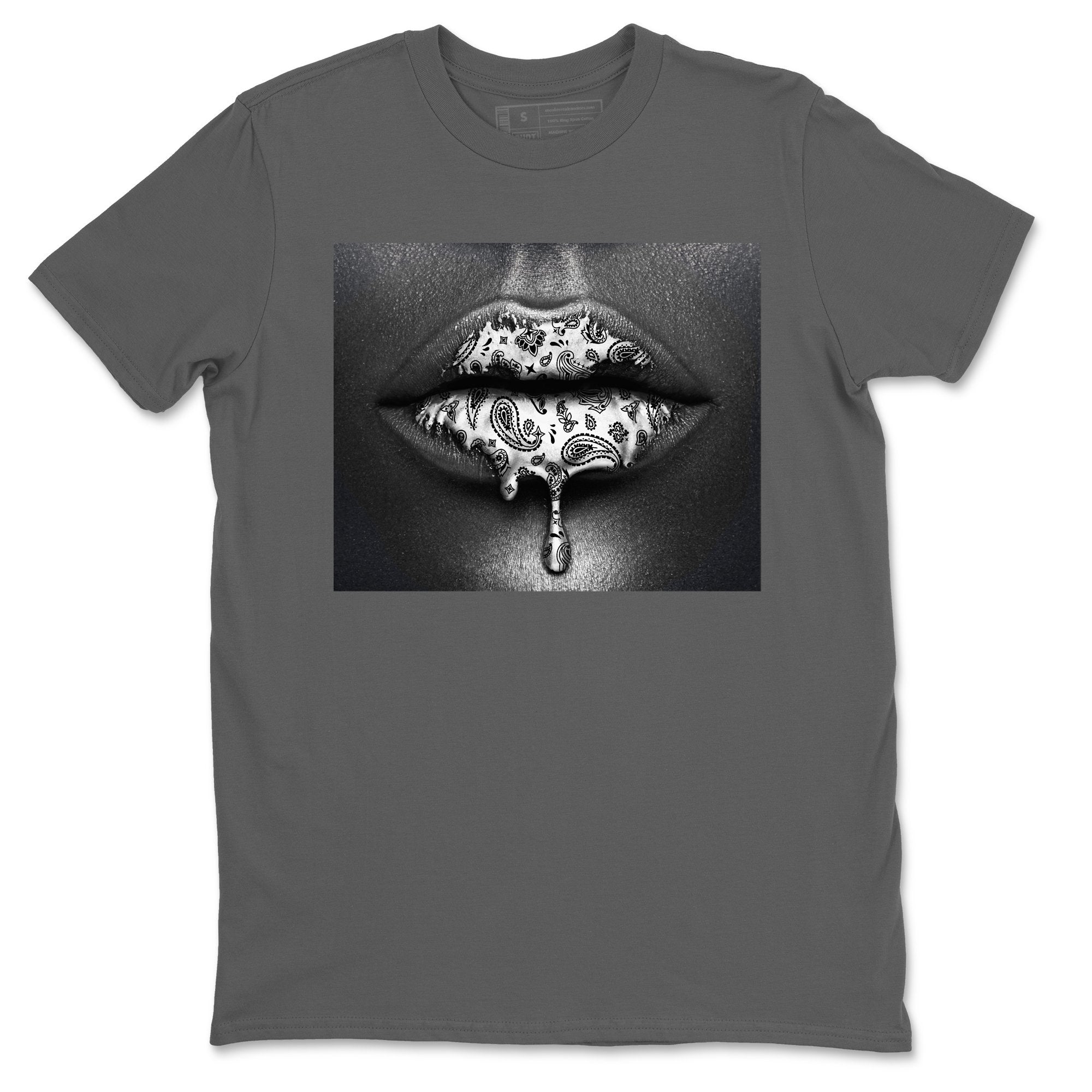 Bandana Lips Unisex Tops - Air Jordan 1 Silver Toe