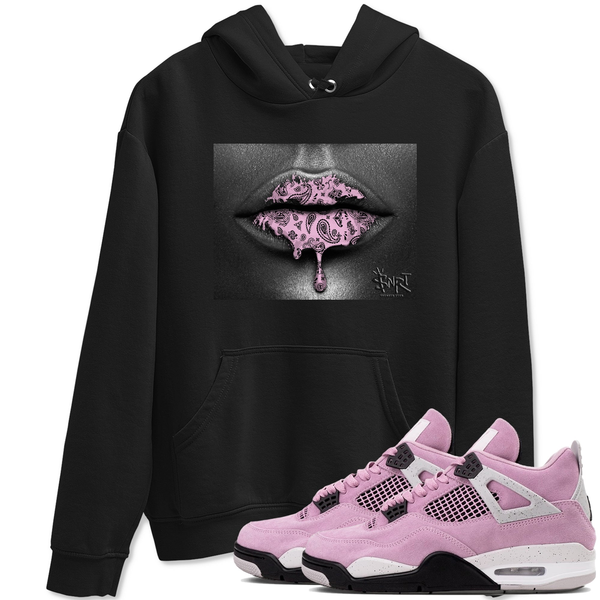 Bandana Lips snkmatch Tees - Air Jordan 4 Orchid