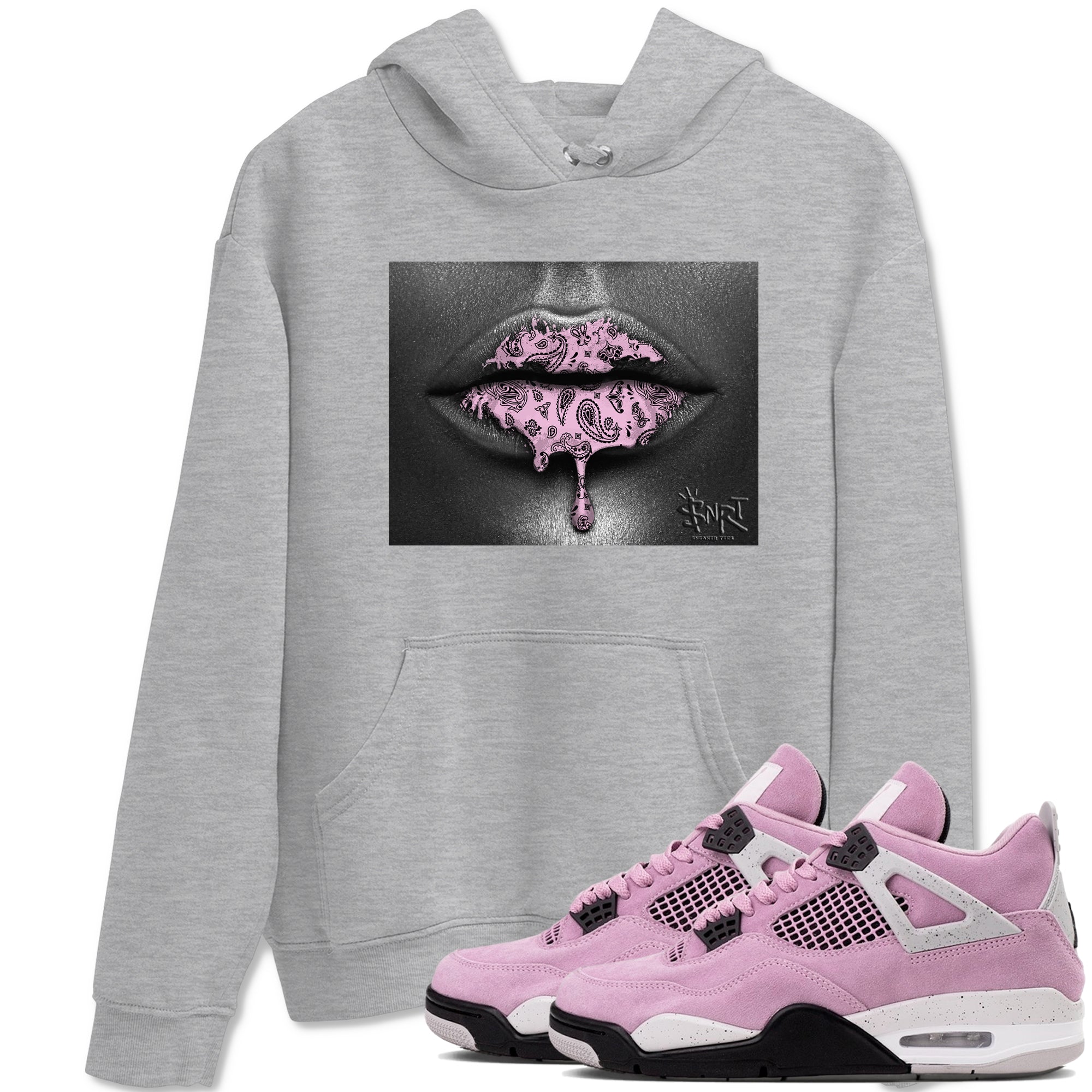 Bandana Lips snkmatch Tees - Air Jordan 4 Orchid
