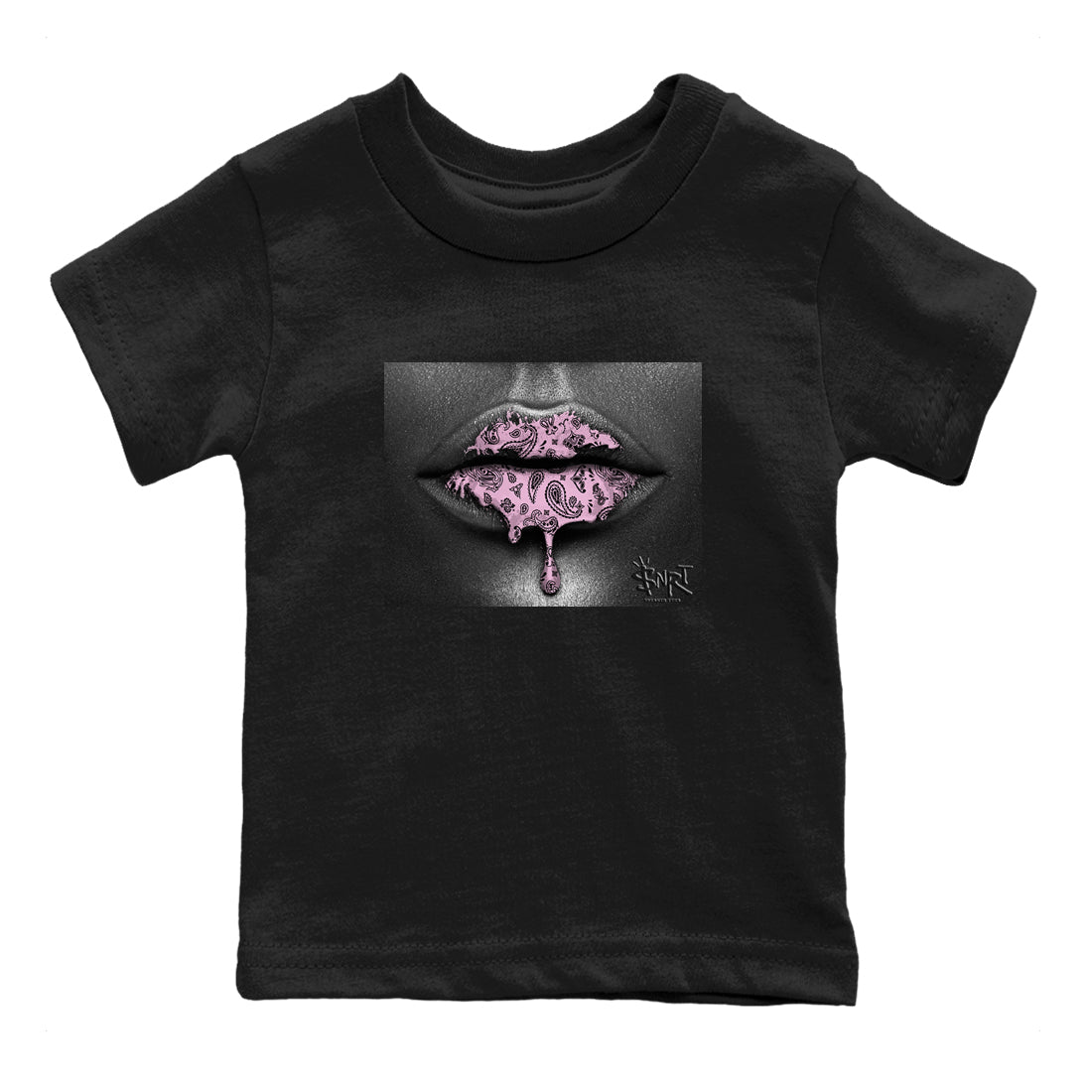 Bandana Lips snkmatch Tees Kids - Air Jordan 4 Orchid