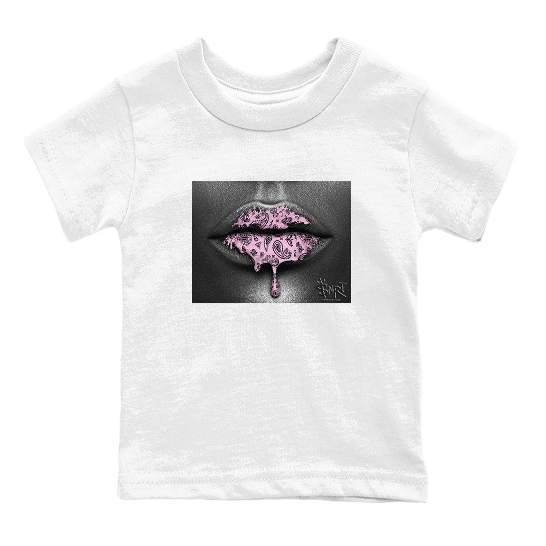 Bandana Lips snkmatch Tees Kids - Air Jordan 4 Orchid