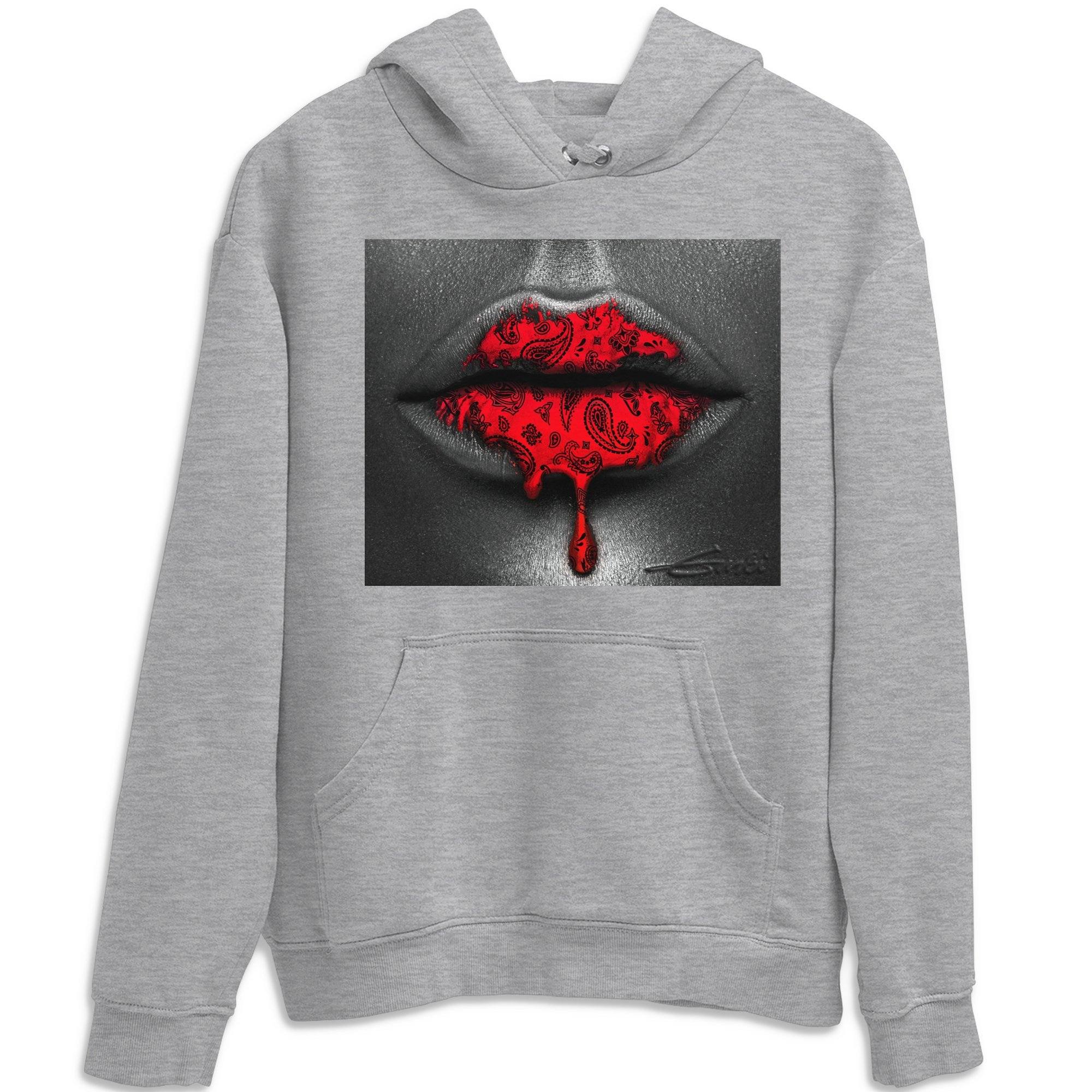 Bandana Lips Unisex Tops - Air Jordan 5 Raging Bull