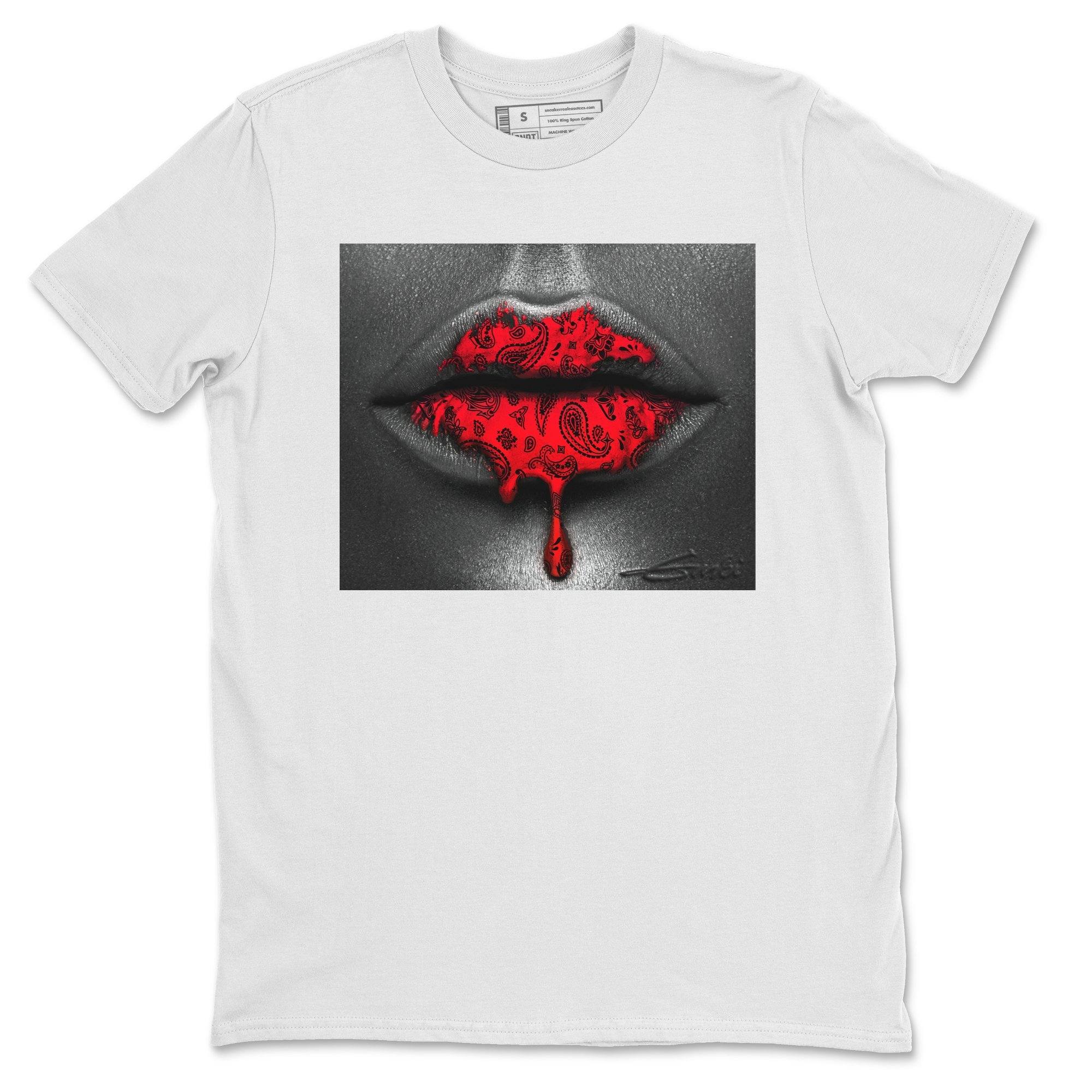 Bandana Lips Unisex Tops - Air Jordan 5 Raging Bull