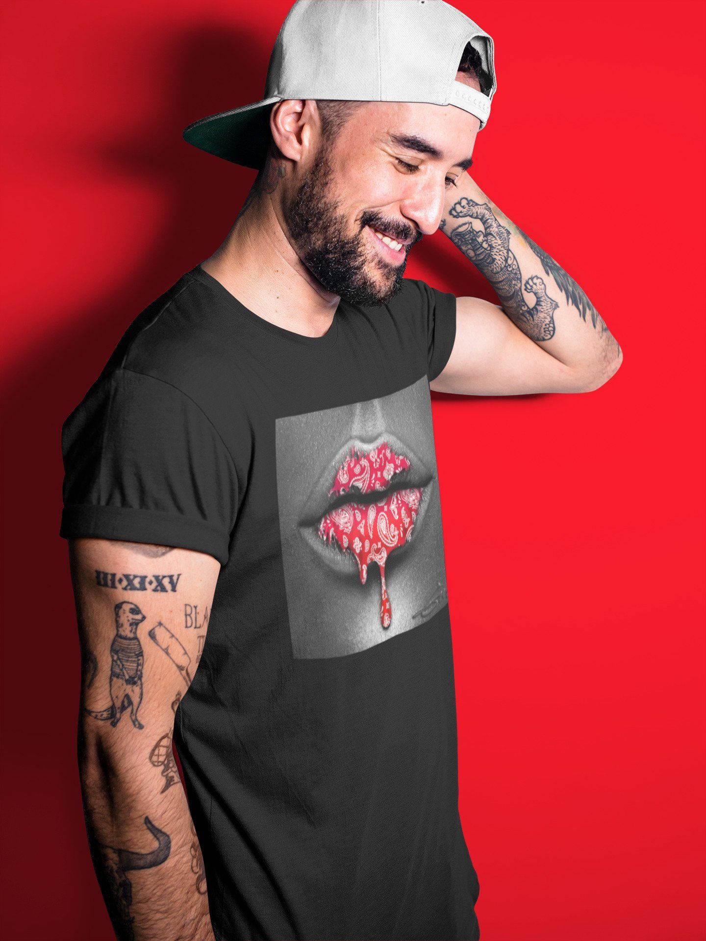 Bandana Lips Unisex Tops - Air Jordan 1 Chicago