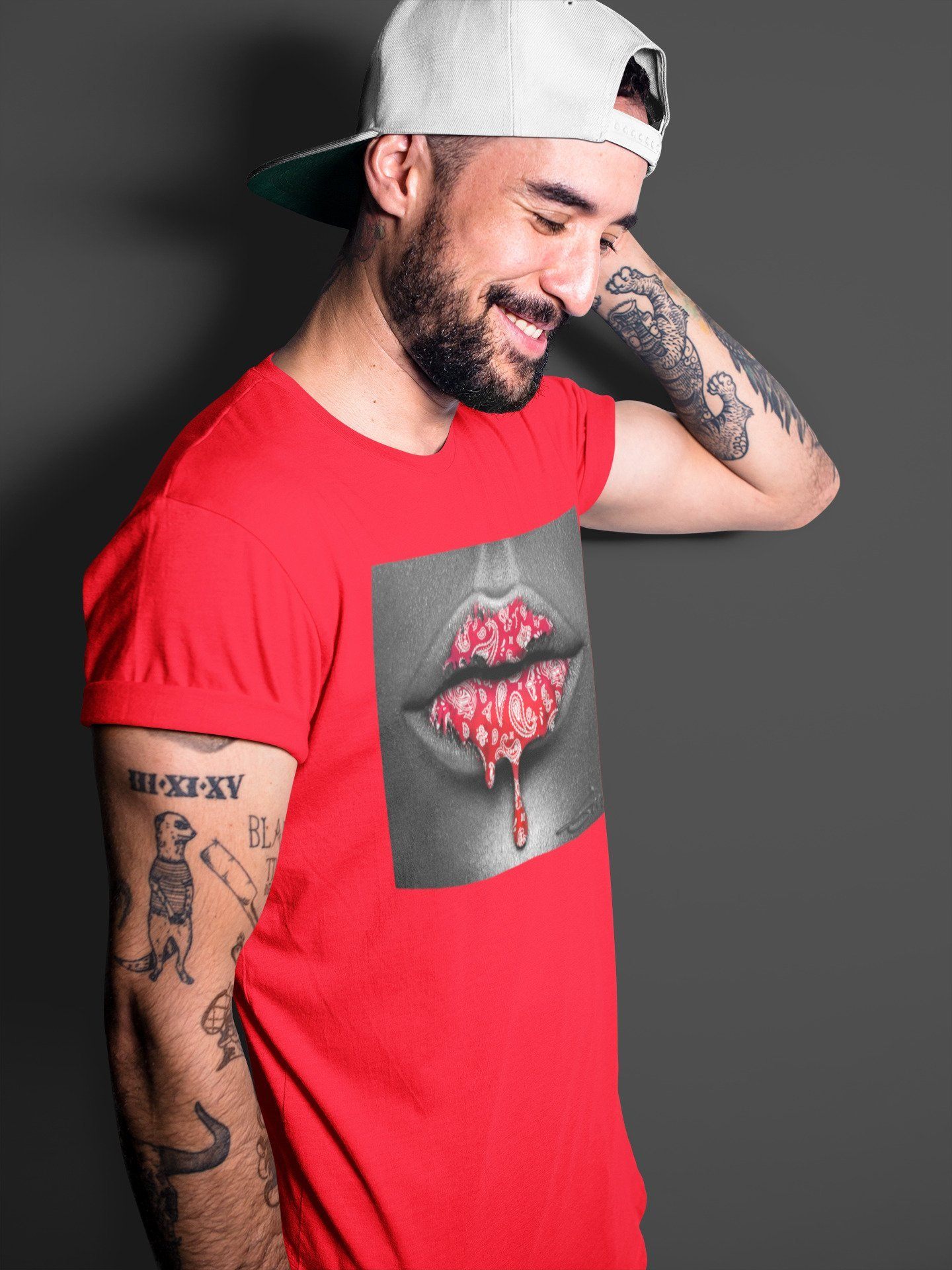 Bandana Lips Unisex Tops - Air Jordan 1 Chicago