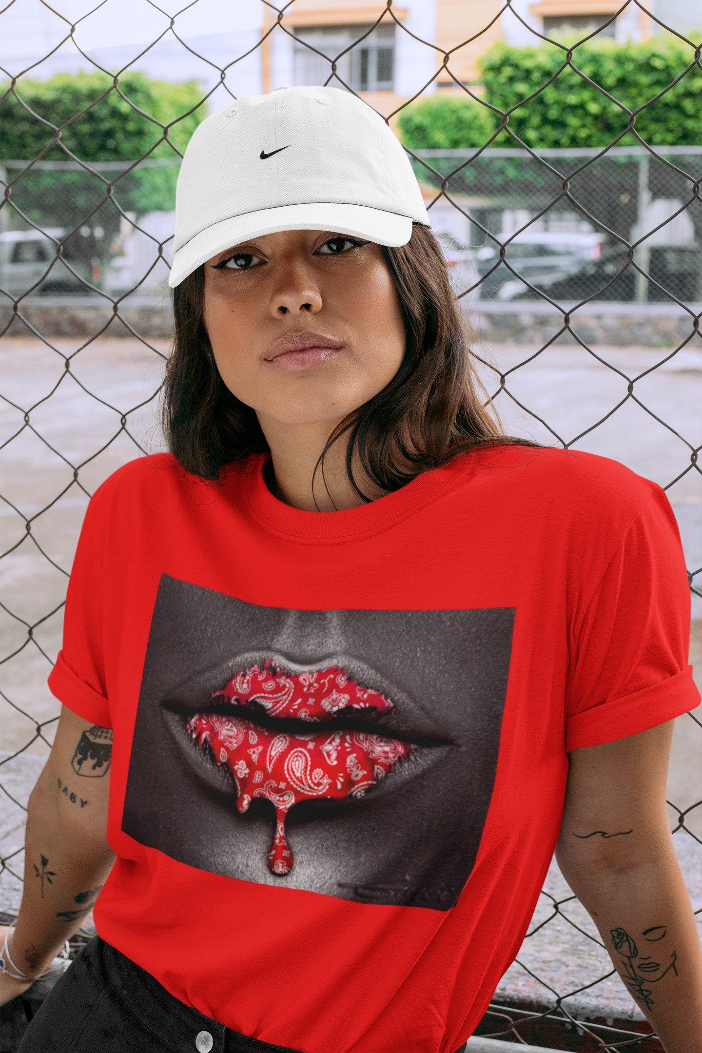 Bandana Lips Unisex Tops - Air Jordan 1 Chicago