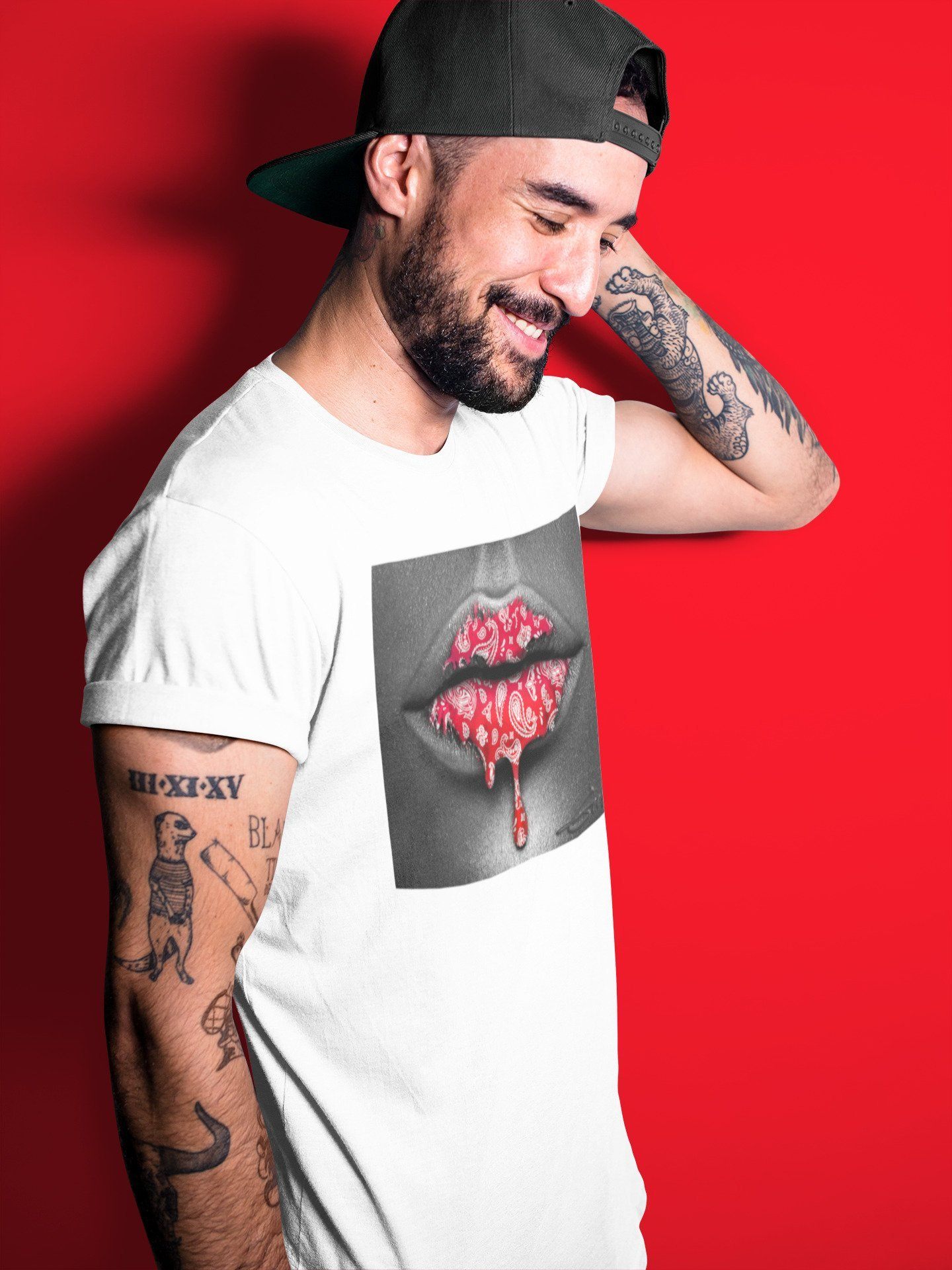 Bandana Lips Unisex Tops - Air Jordan 1 Chicago