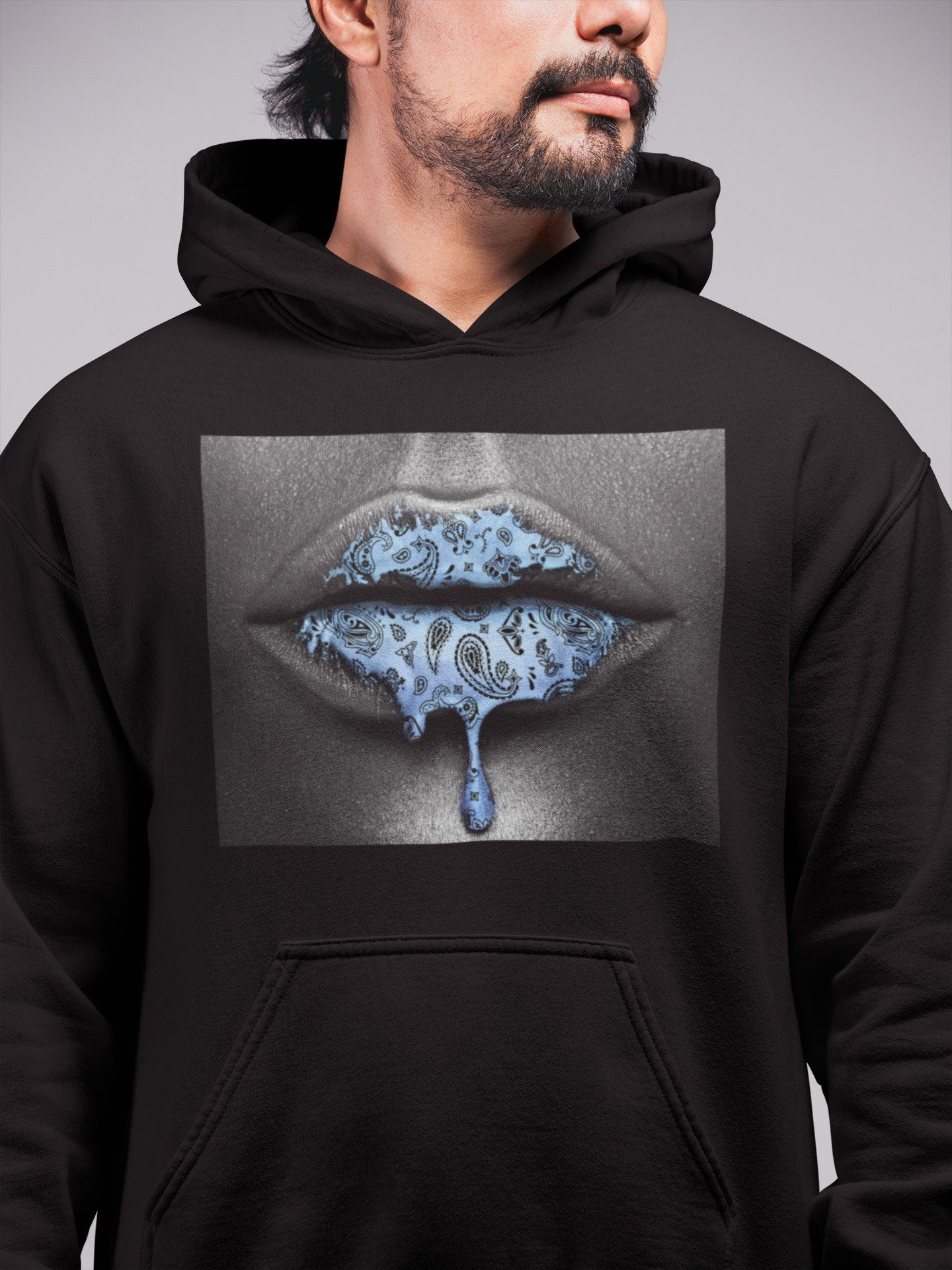 Bandana Lips Unisex Tops - Air Jordan 1 University Blue