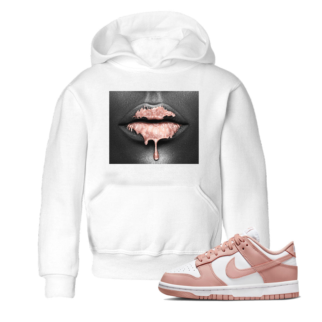 Bandana Lips snkmatch Tee Kids - Dunk Rose Whisper