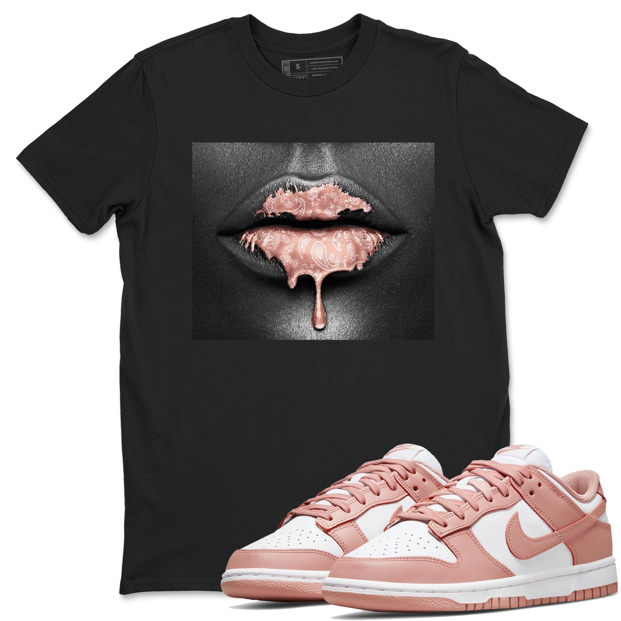 Bandana Lips snkmatch Tee - Dunk Rose Whisper
