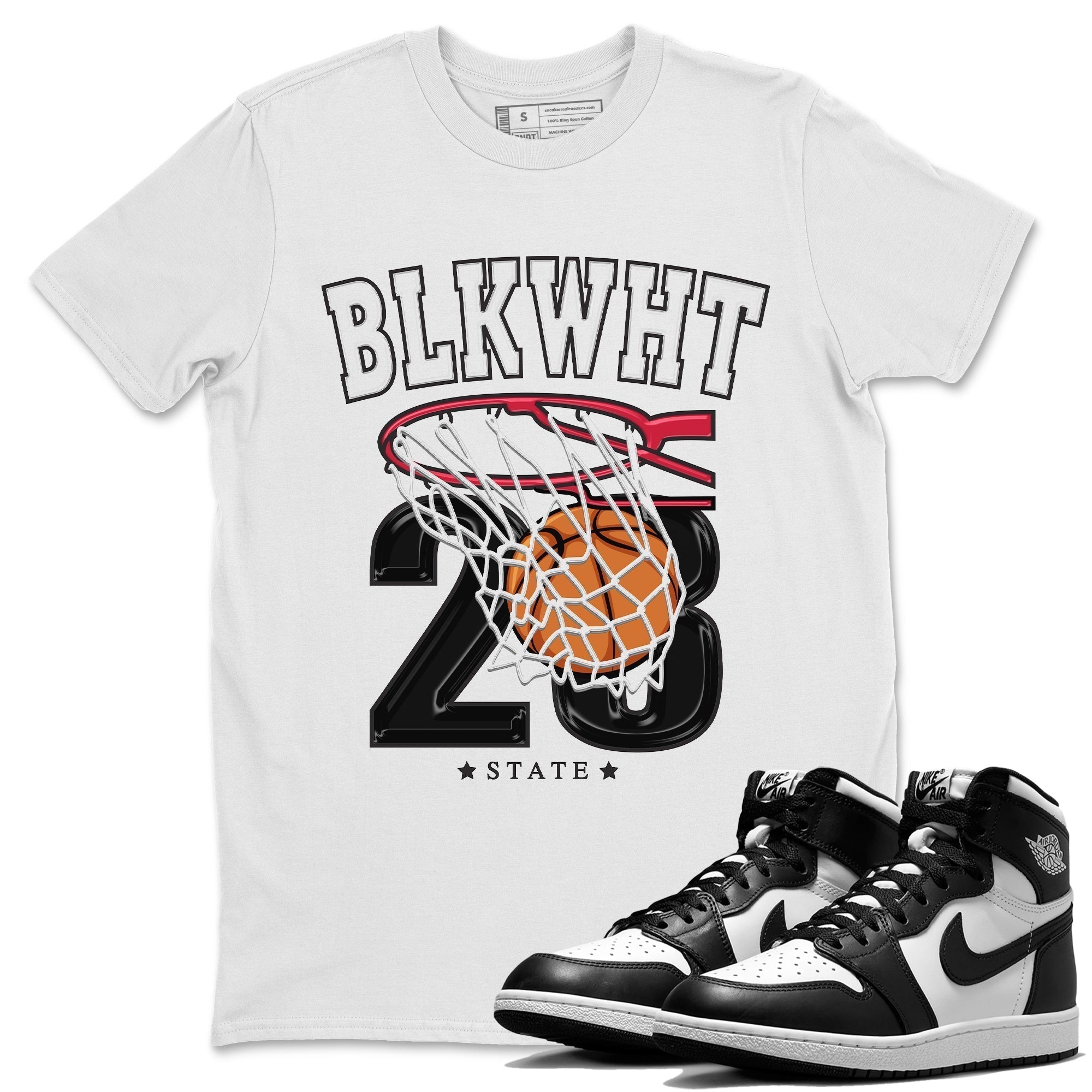 Basketball Unisex Tops - Air Jordan 1 Black White