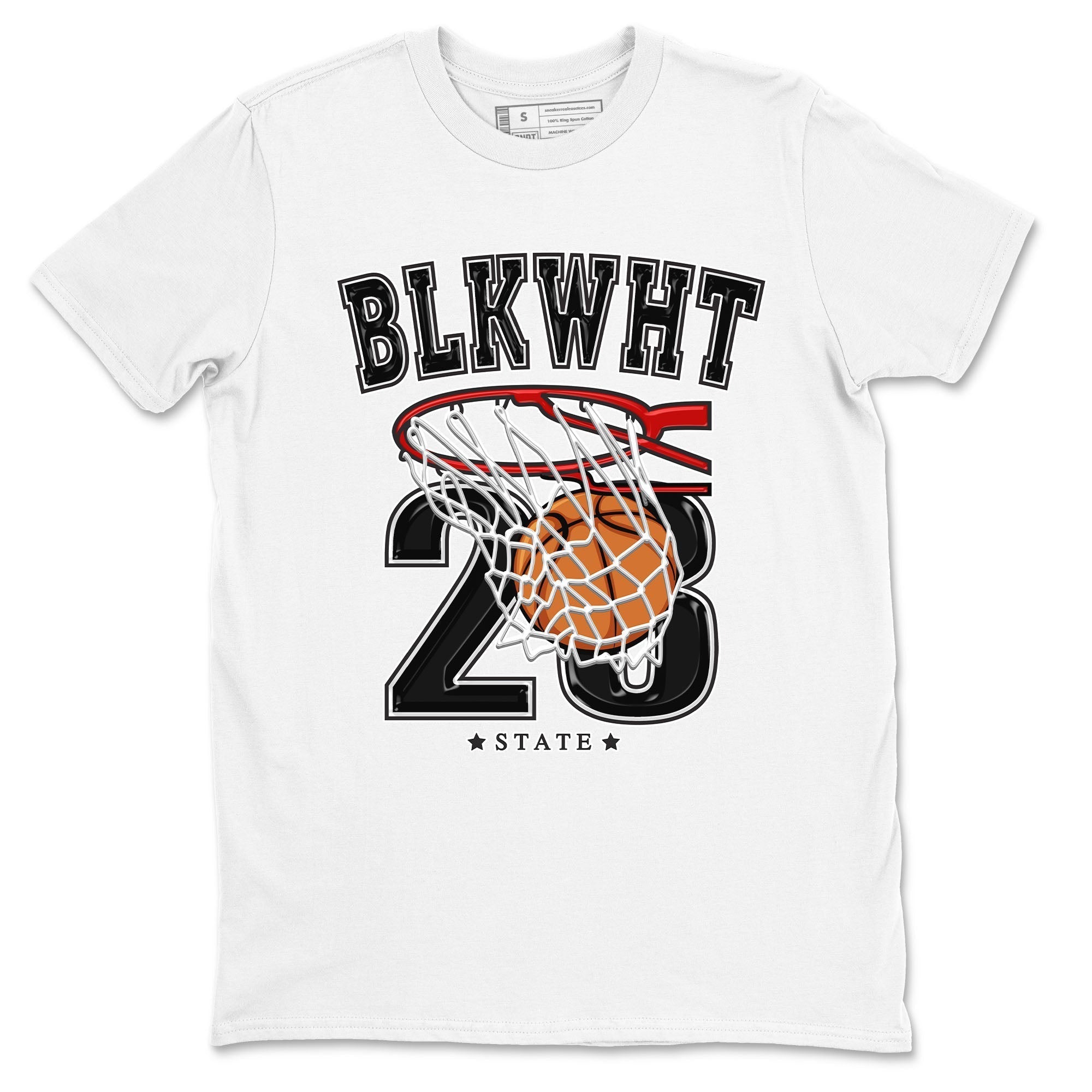Basketball snkmatch Tees - Air Jordan 1 Black White
