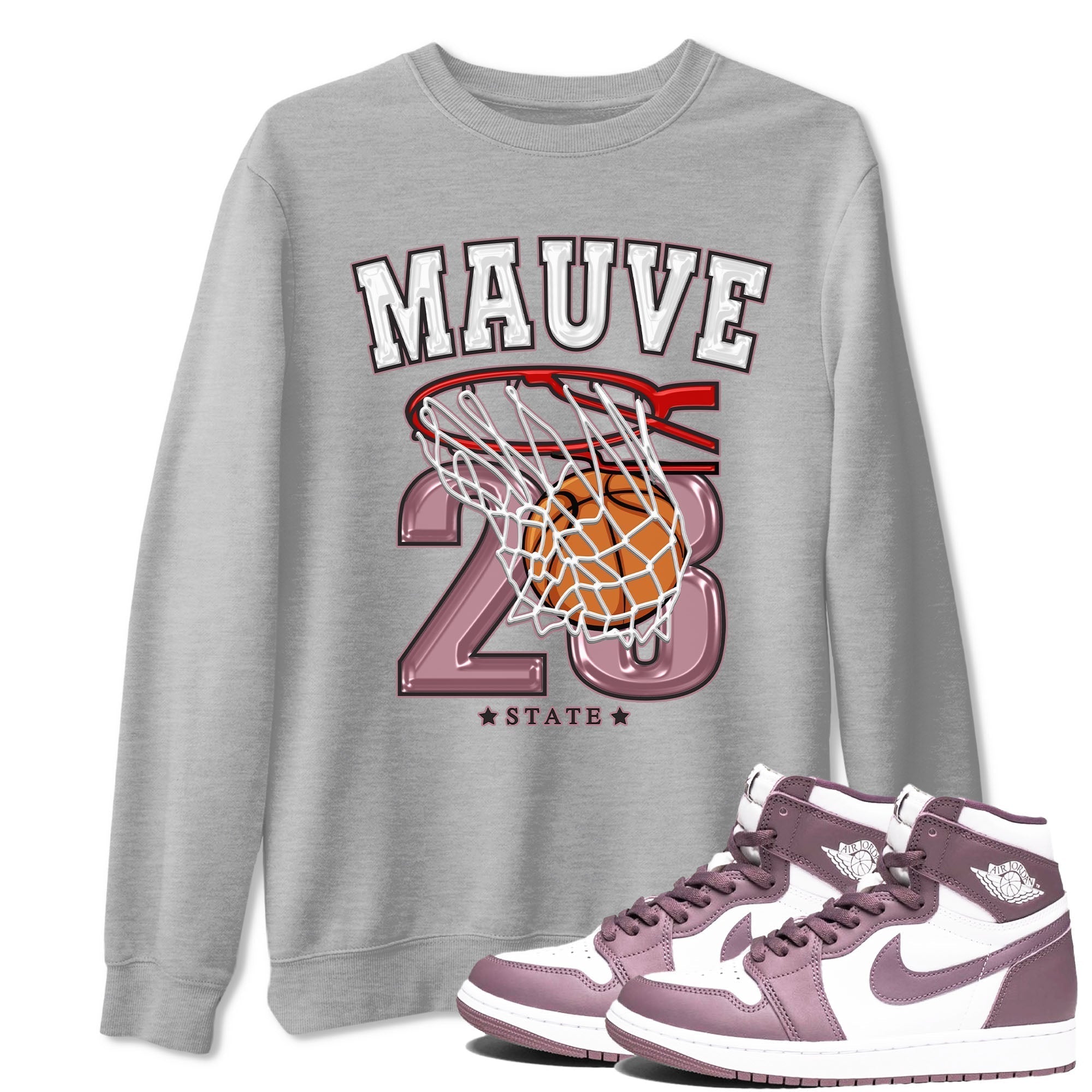 Basketball snkmatch Tee - Air Jordan 1 Mauve