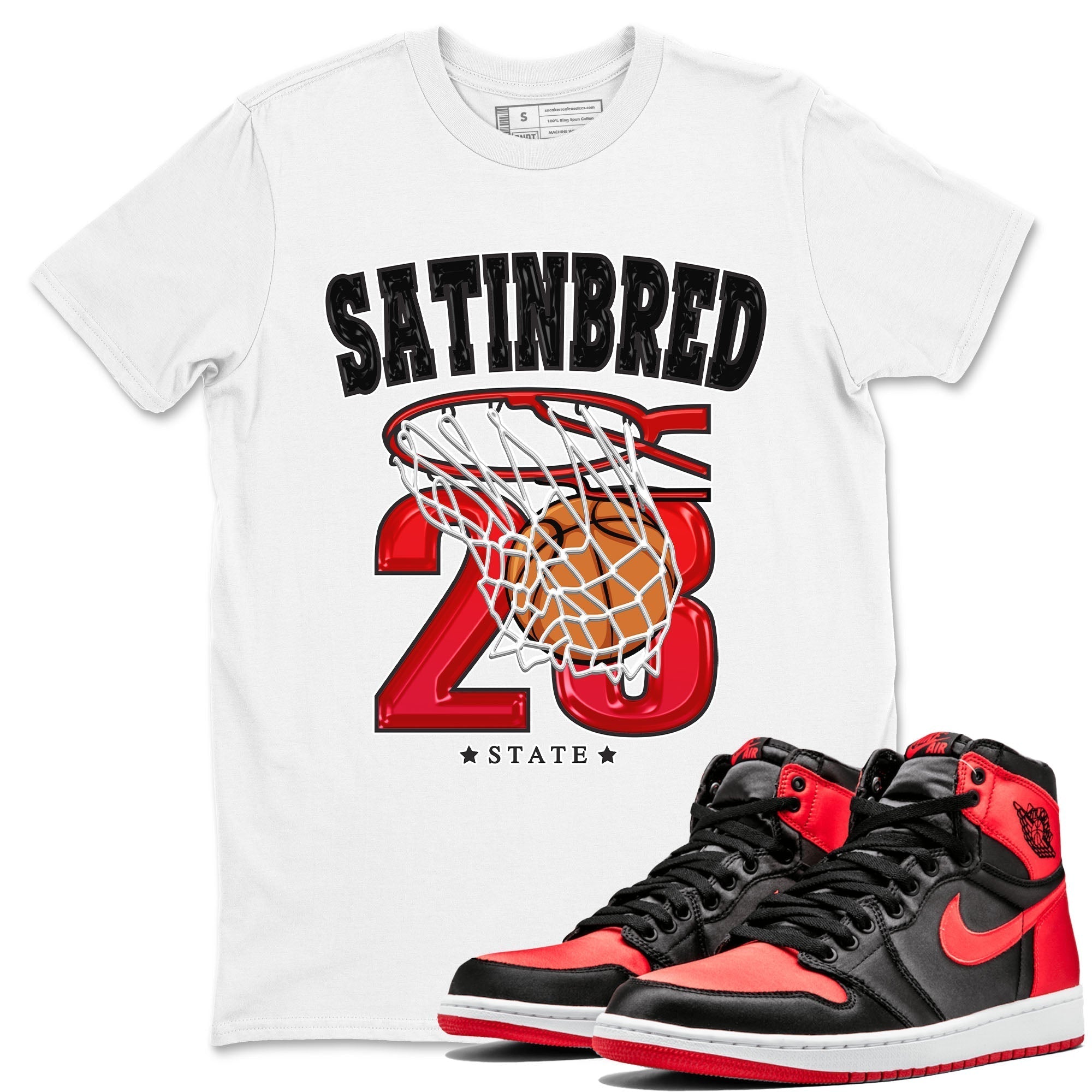 Basketball snkmatch Tee - Air Jordan 1 Satin Bred