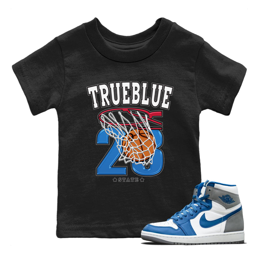 Basketball Kids Tops - Air Jordan 1 True Blue