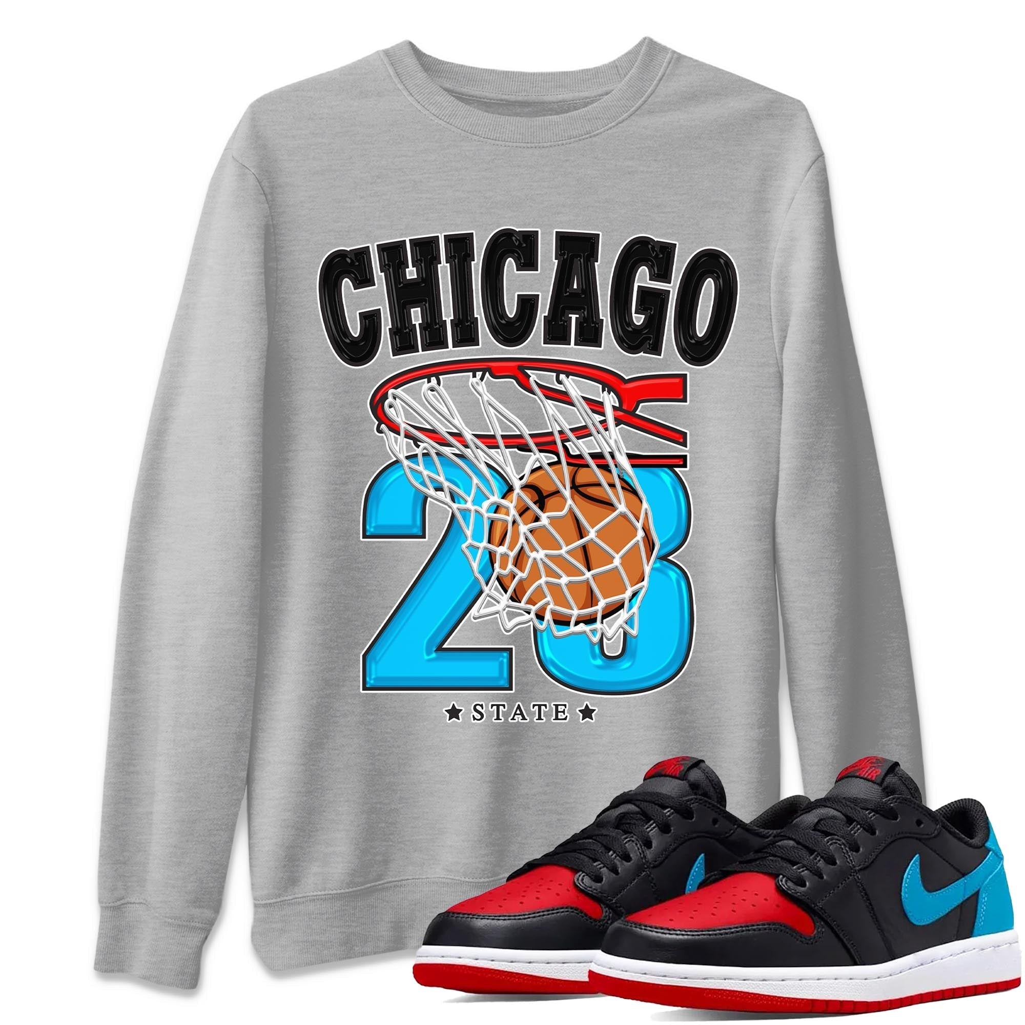 Basketball snkmatch Tee - Air Jordan 1 UNC to Chicago