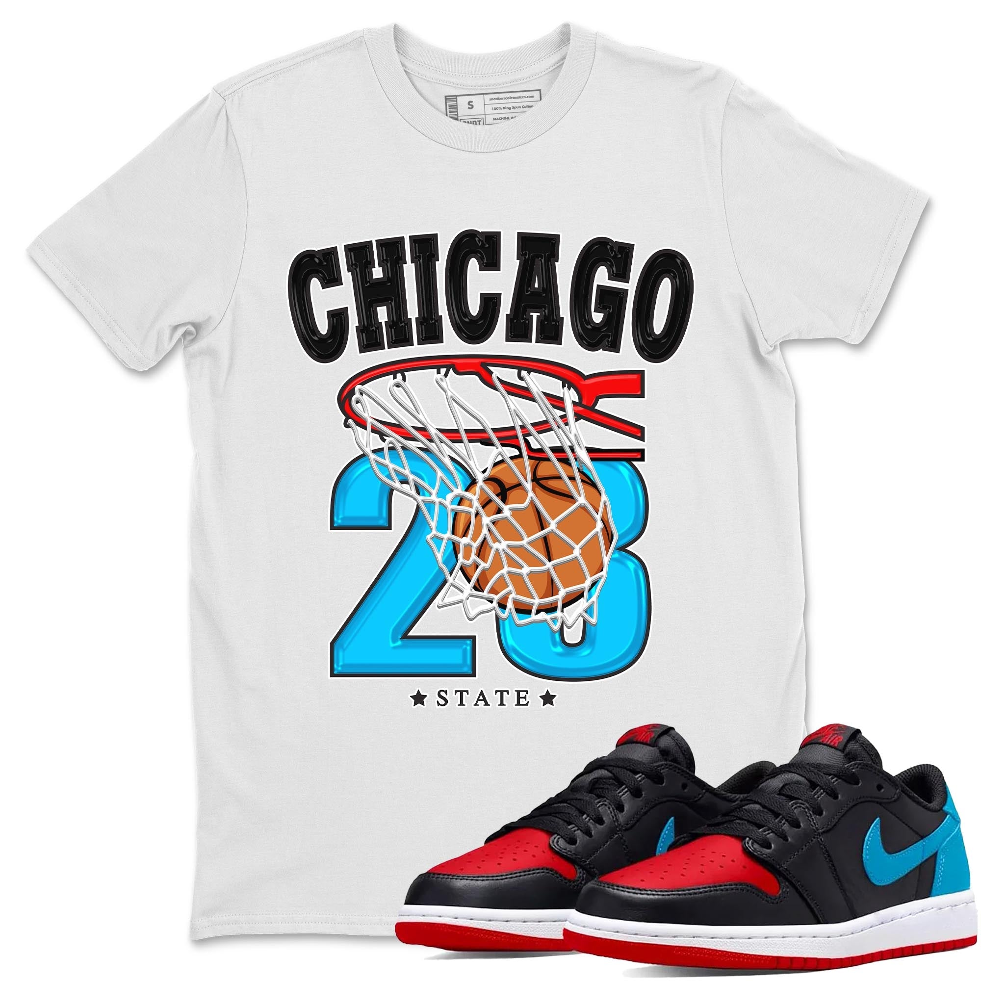 Basketball snkmatch Tee - Air Jordan 1 UNC to Chicago