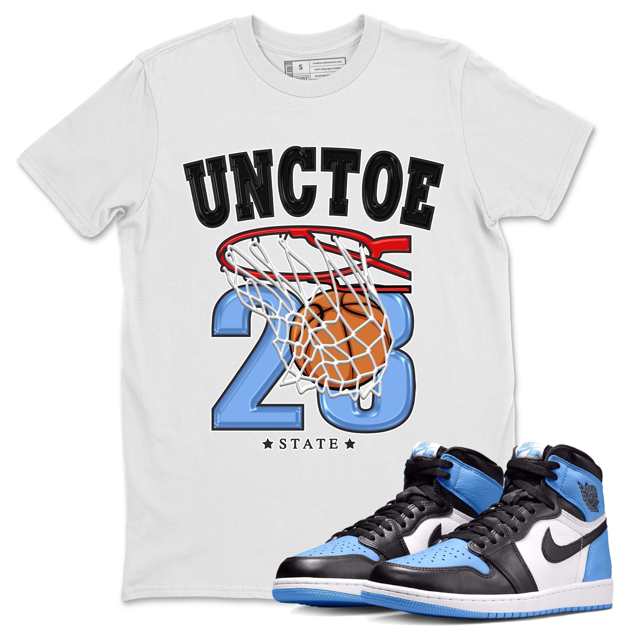 Basketball snkmatch Tee - Air Jordan 1 UNC Toe