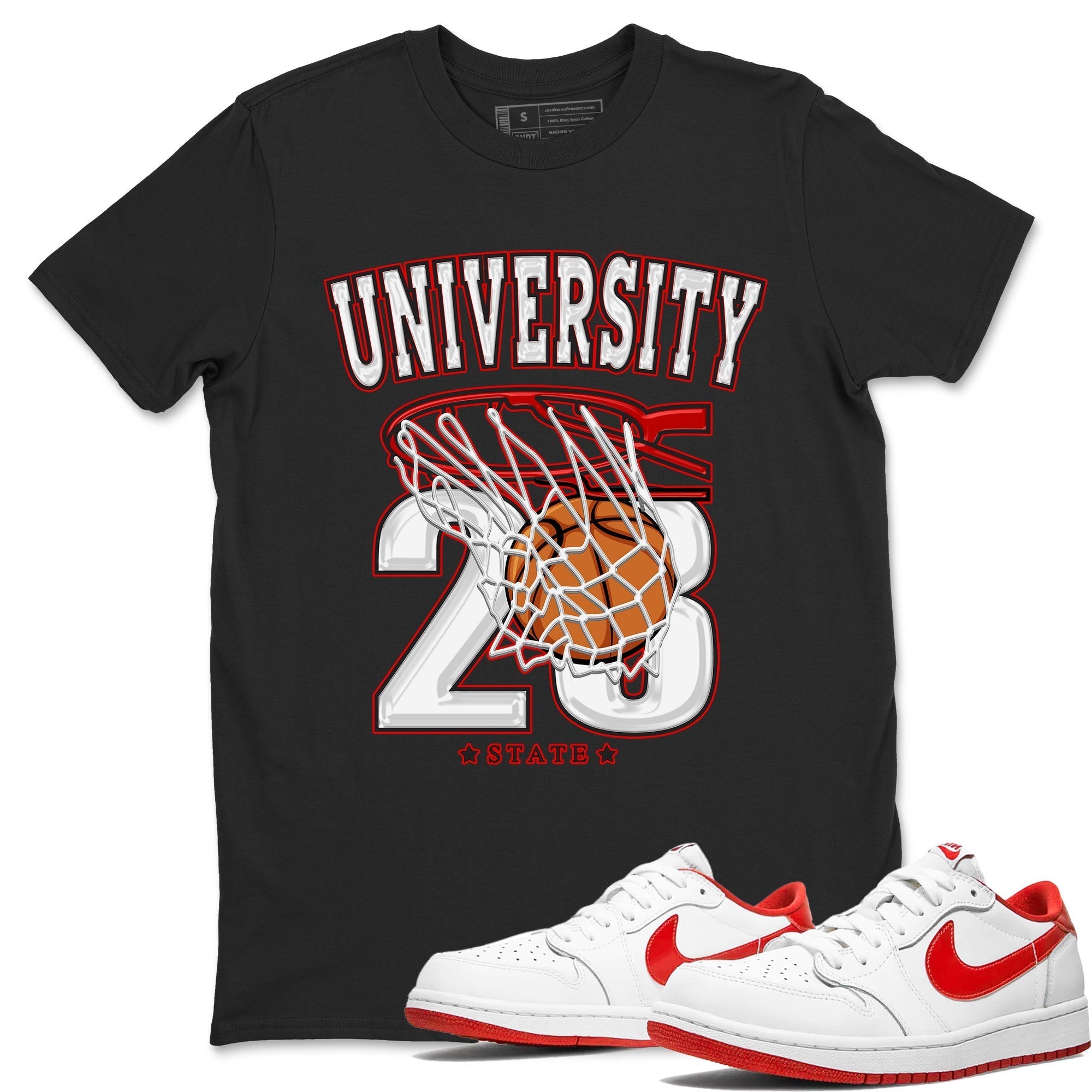 Basketball snkmatch Tee - Air Jordan 1 University Red