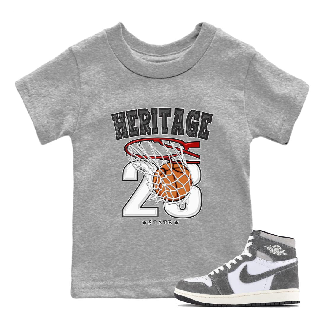 Basketball Kids Tops - Air Jordan 1 Washed Heritage