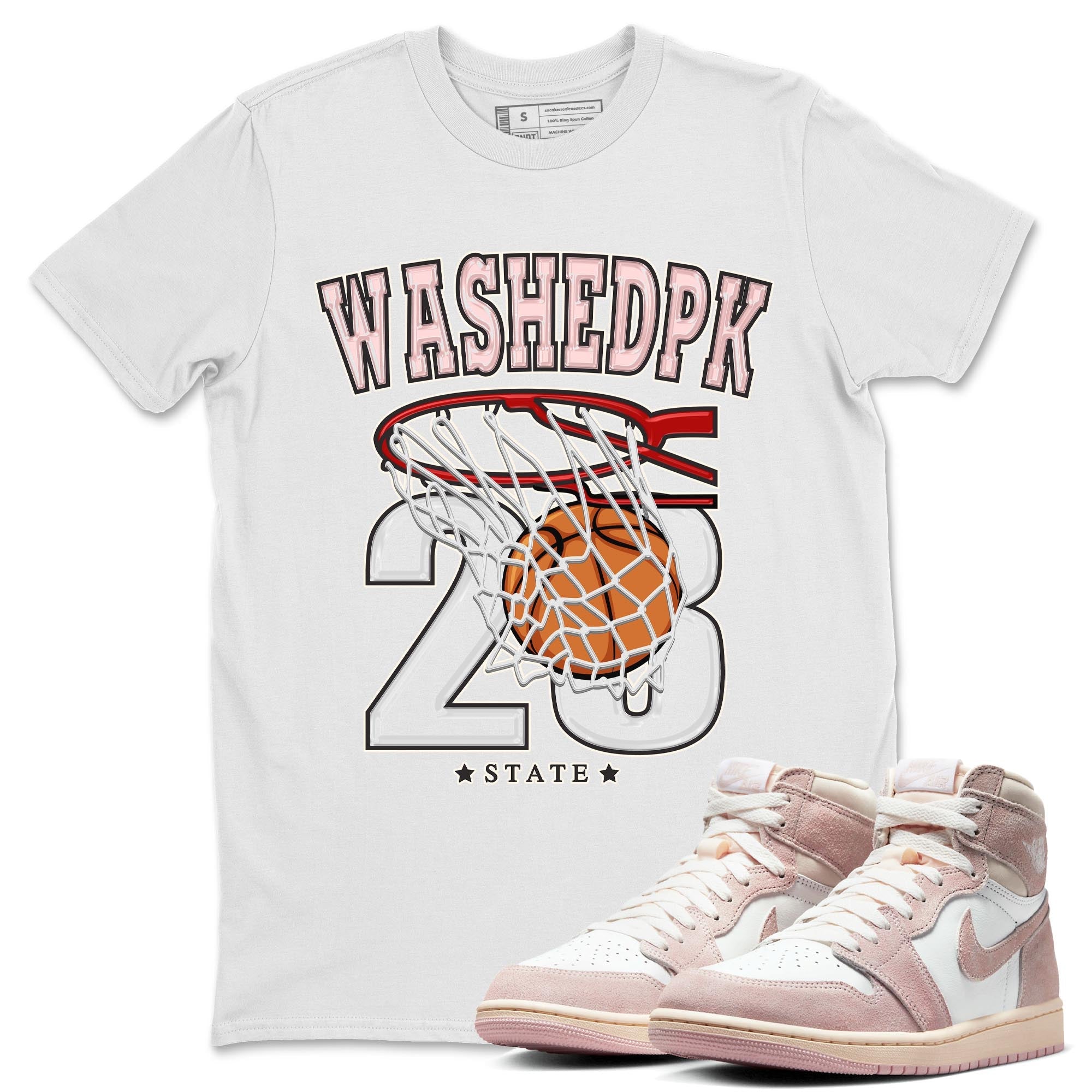 Basketball Unisex Tops - Air Jordan 1 Washed Pink