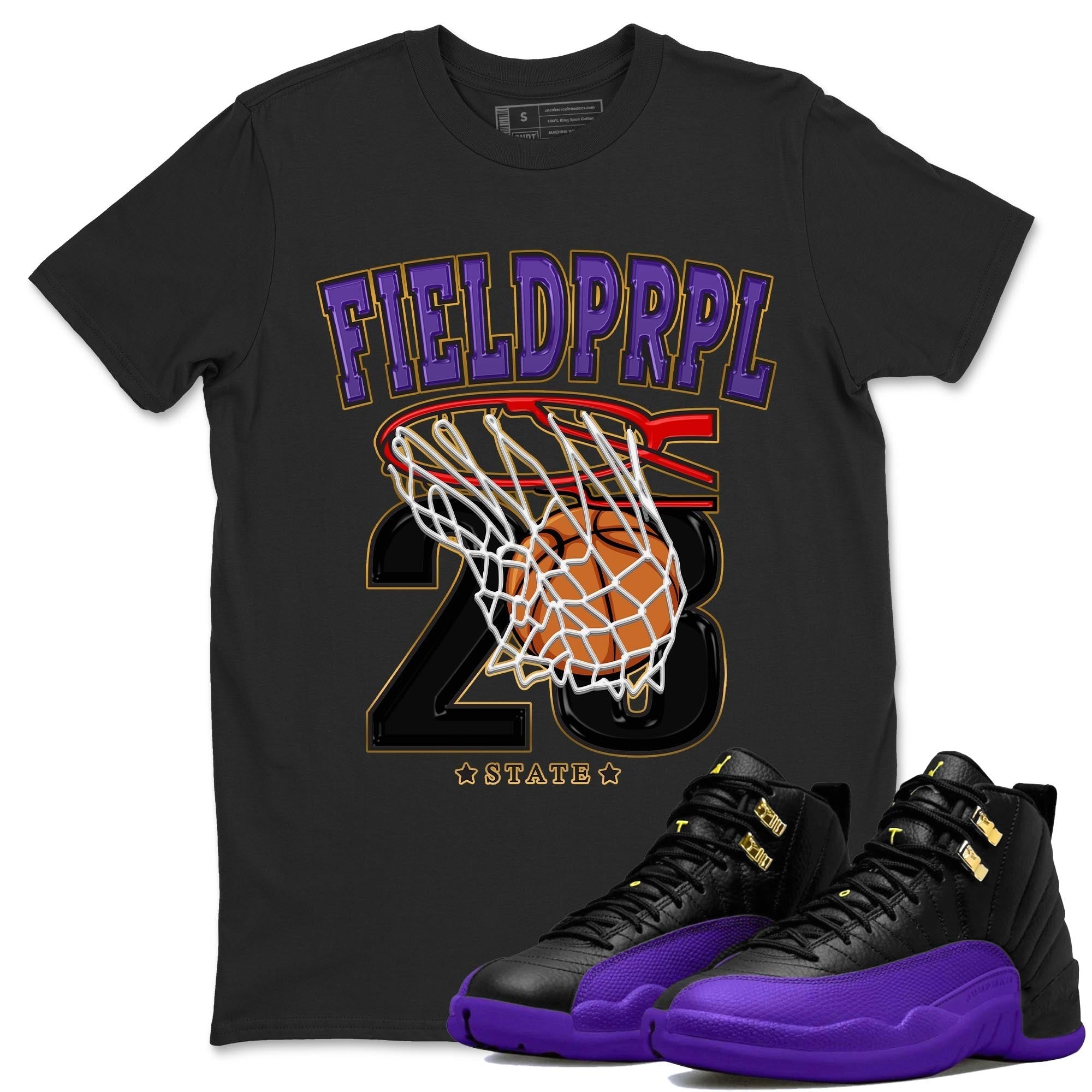 Basketball snkmatch Tee - Air Jordan 12 Field Purple