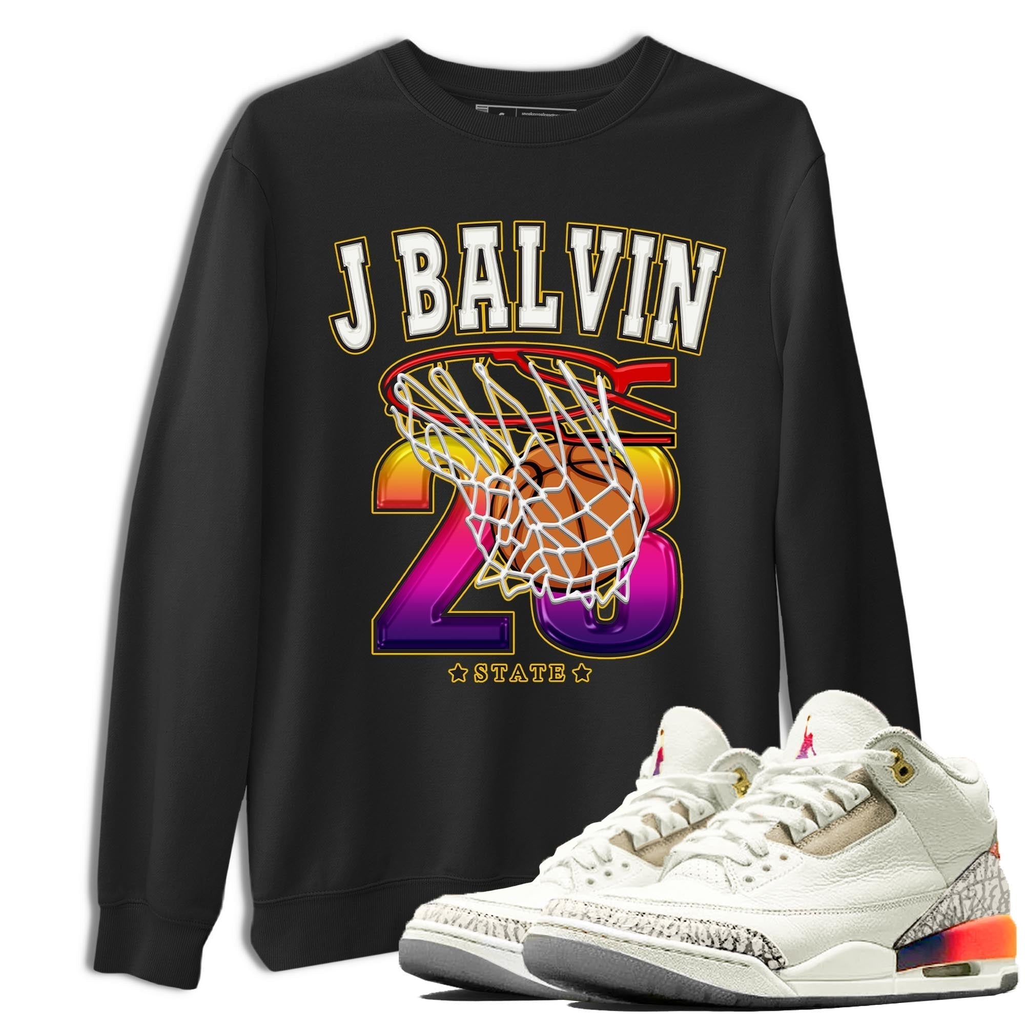 Basketball snkmatch Tee - Air Jordan 3 J Balvin